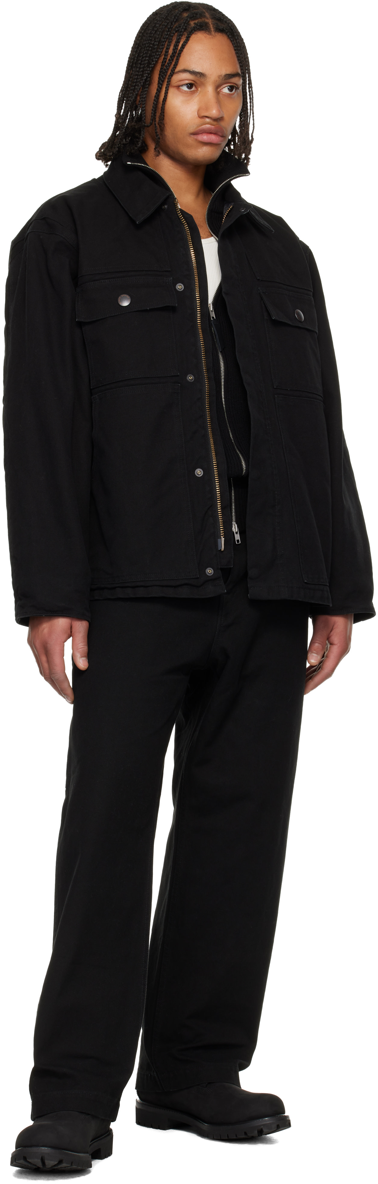 WTAPS: Black Canvas Trousers | SSENSE