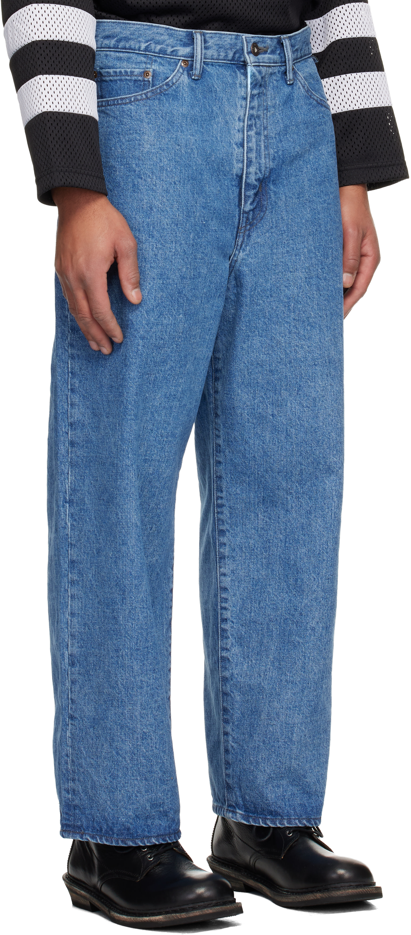 WTAPS - Jean Blues Straight bleu