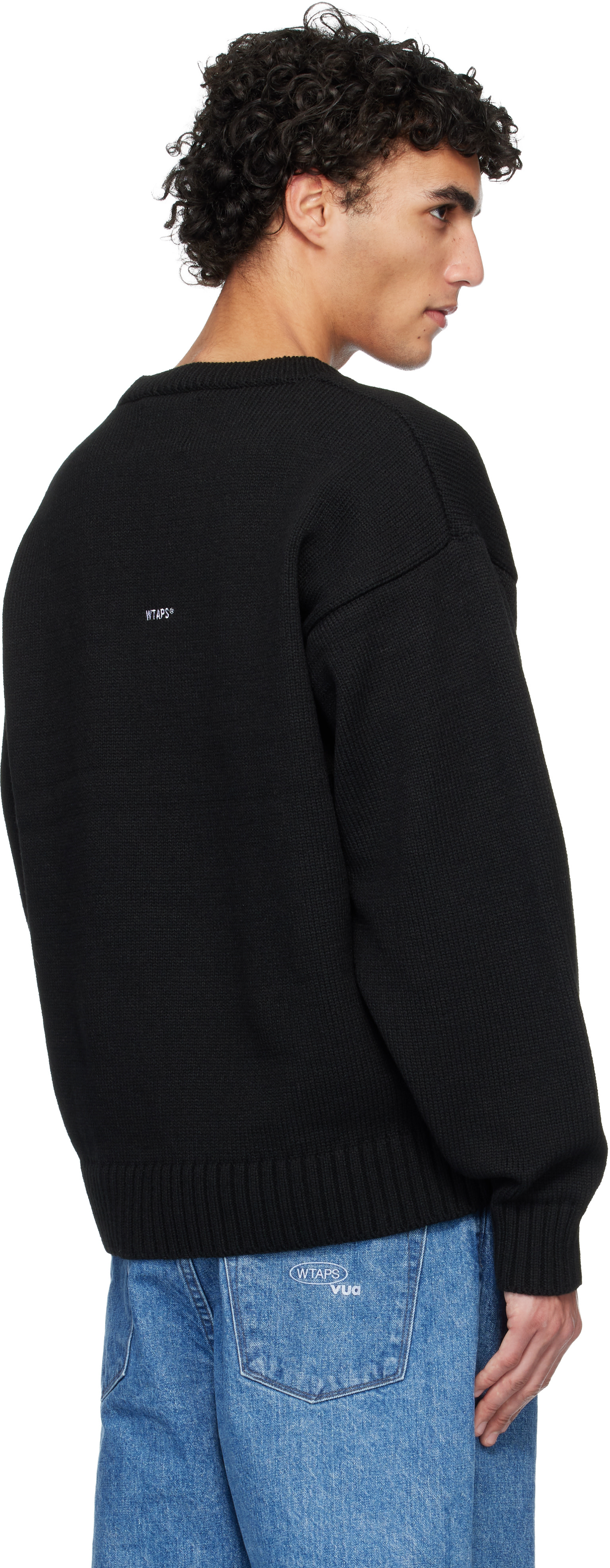 WTAPS: Black AFA Crewneck | SSENSE WTAPS: Black AFA Crewneck | SSENSE