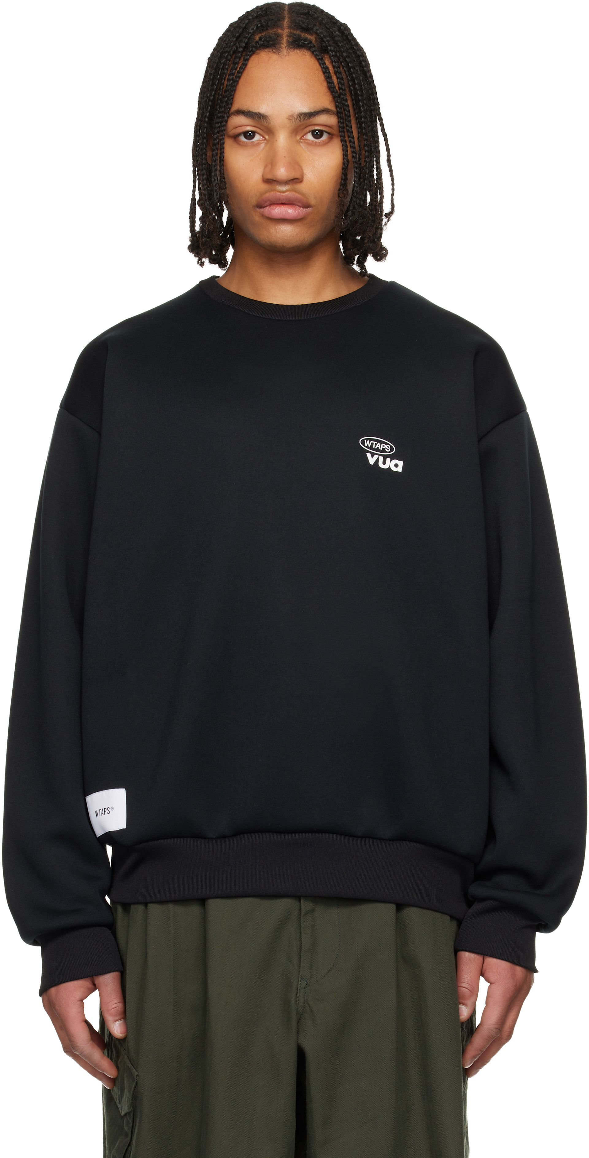 WTAPS 24SS スウェット　黒 WTAPS: Black Wound Sweatshirt | SSENSE