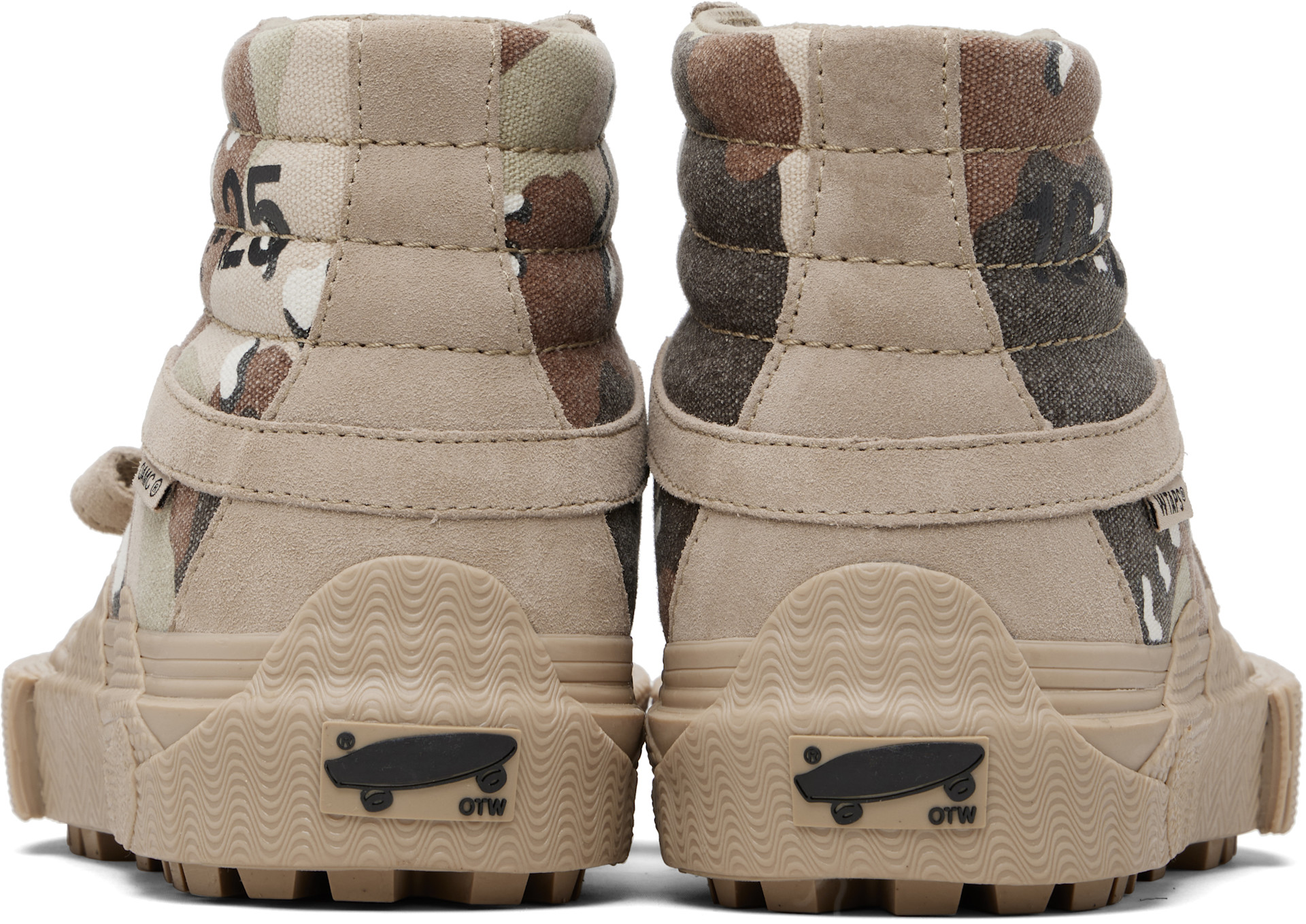 WTAPS: Beige Vans & OAMC Edition Sk8-Hi GL Lug Sneakers | SSENSE