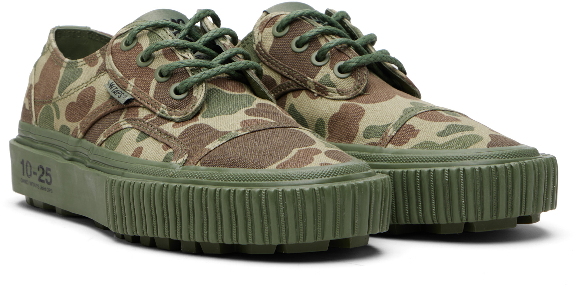 WTAPS: Khaki Vans & OAMC Edition Seylynn Sneakers | SSENSE
