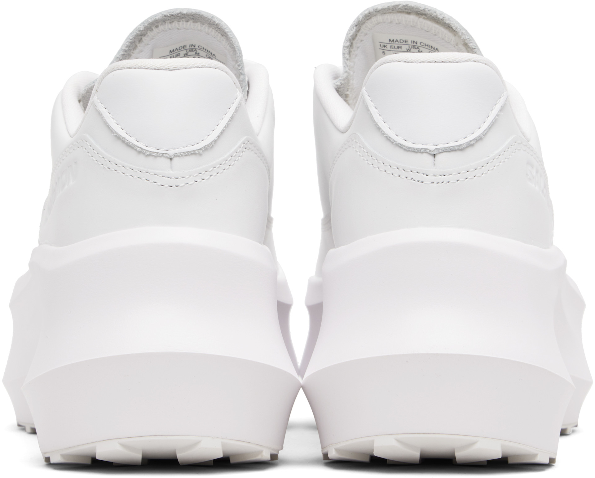 Comme des Garçons - Baskets SR811 V2 blanches à plateforme édition Salomon