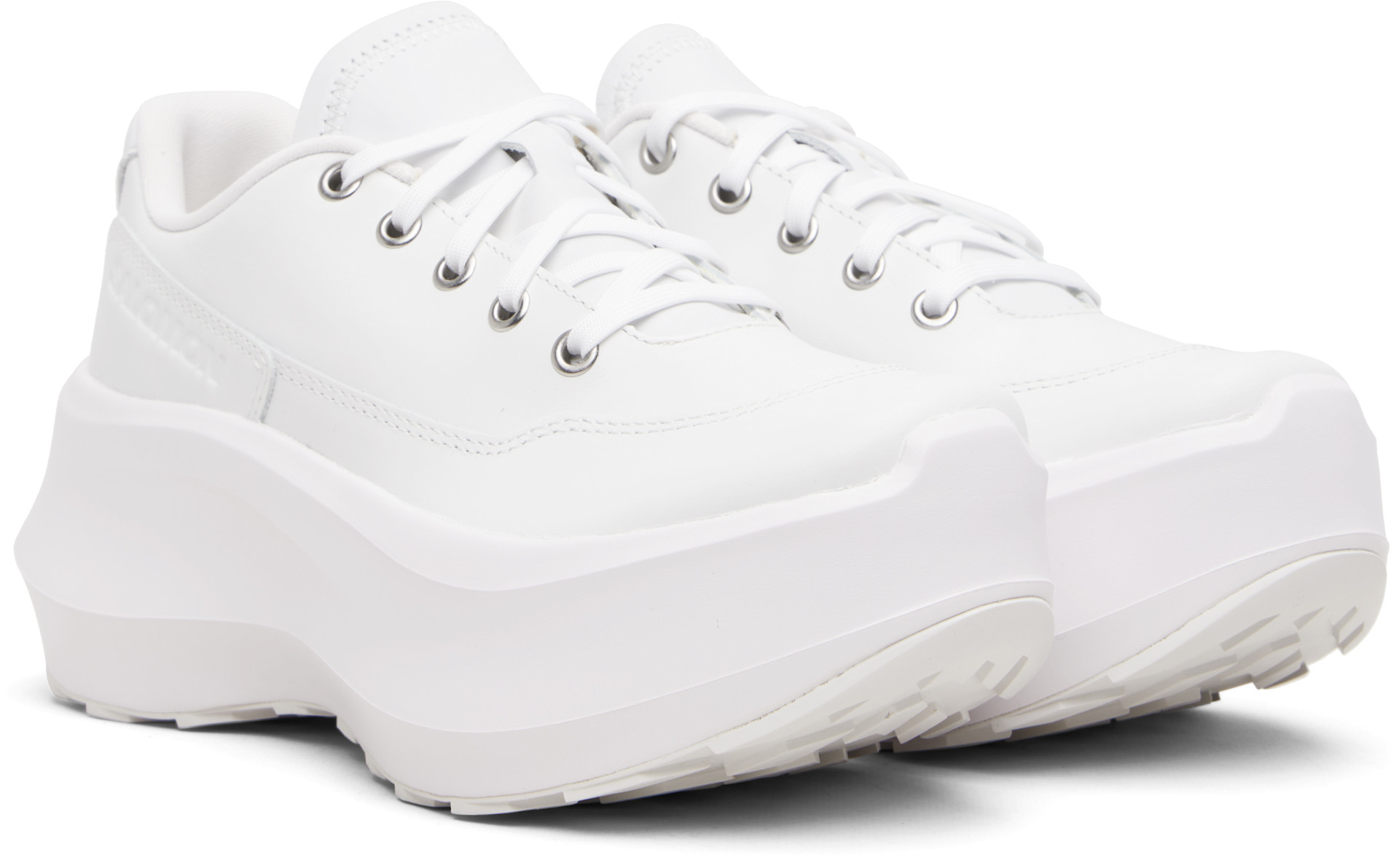 Comme des Garçons - Baskets SR811 V2 blanches à plateforme édition Salomon