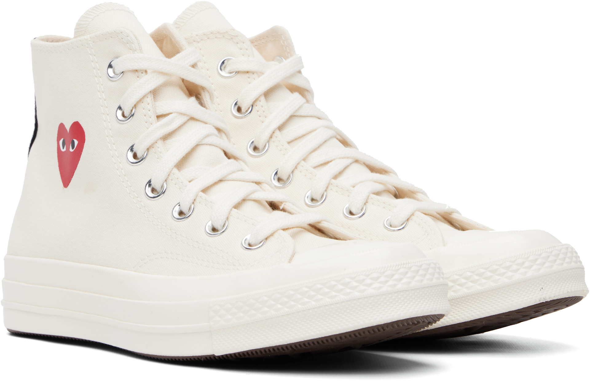 COMME des GARÇONS PLAY: オフホワイト Converseエディション Chuck 70