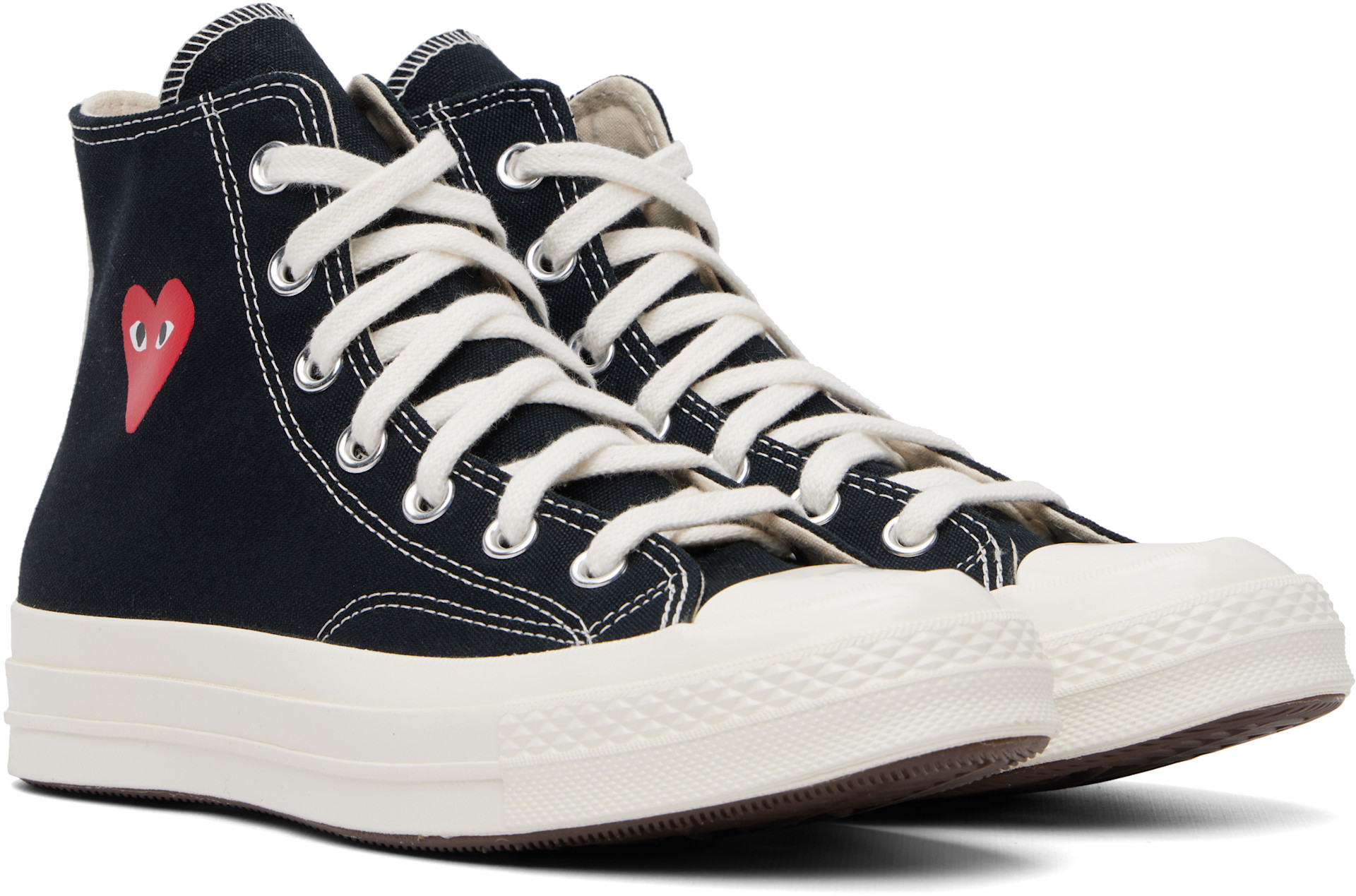 Comme des Garçons ハートロゴスニーカー CT70 COMME des GARÇONS PLAY: Black Converse Edition Chuck 70 OG Single