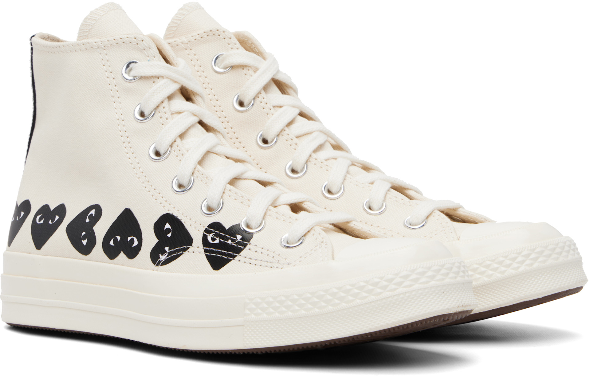 70s コムデギャルソン COMME des GARÇONS PLAY: Off-White Converse Edition Chuck 70 Multi