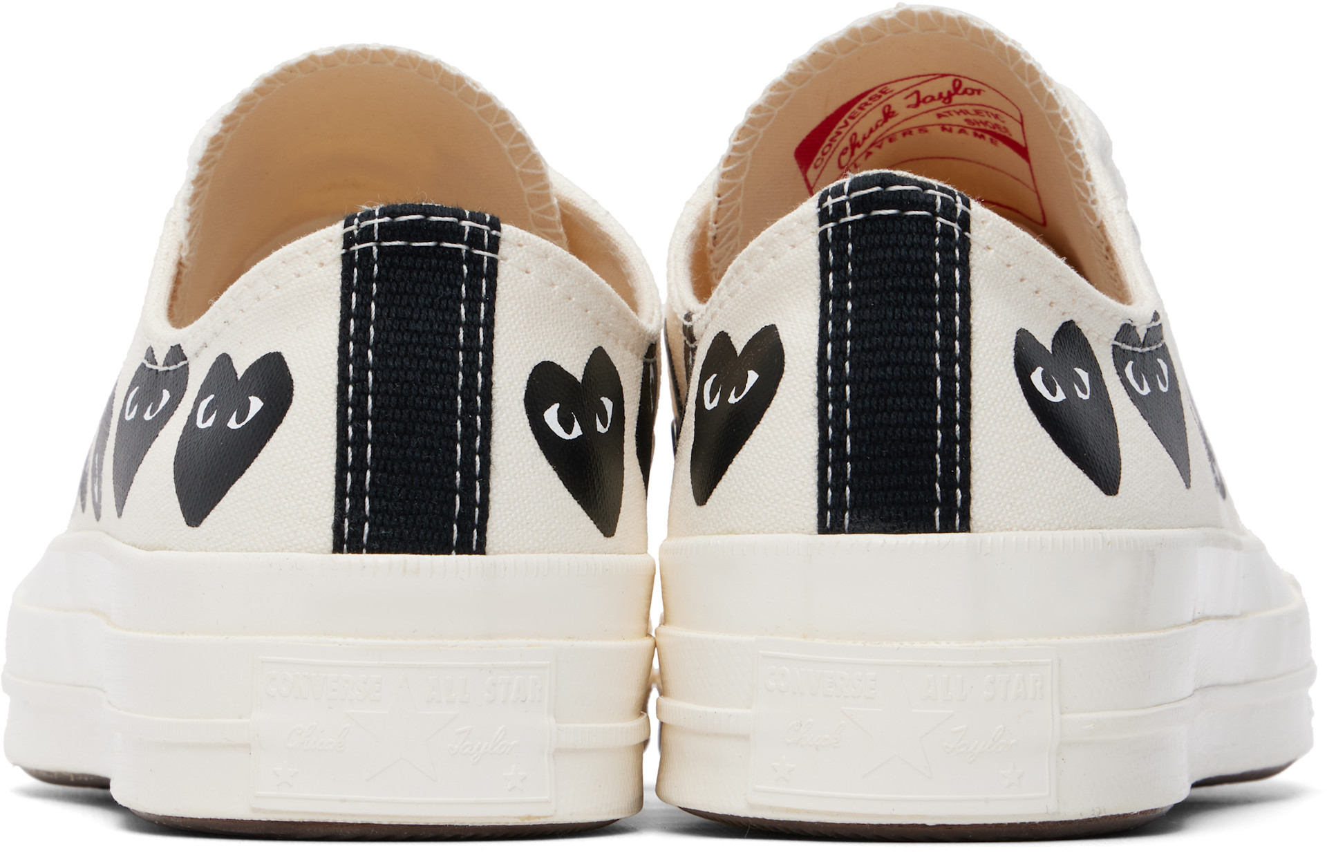 COMME des GARÇONS PLAY: オフホワイト Converseエディション Chuck 70 
