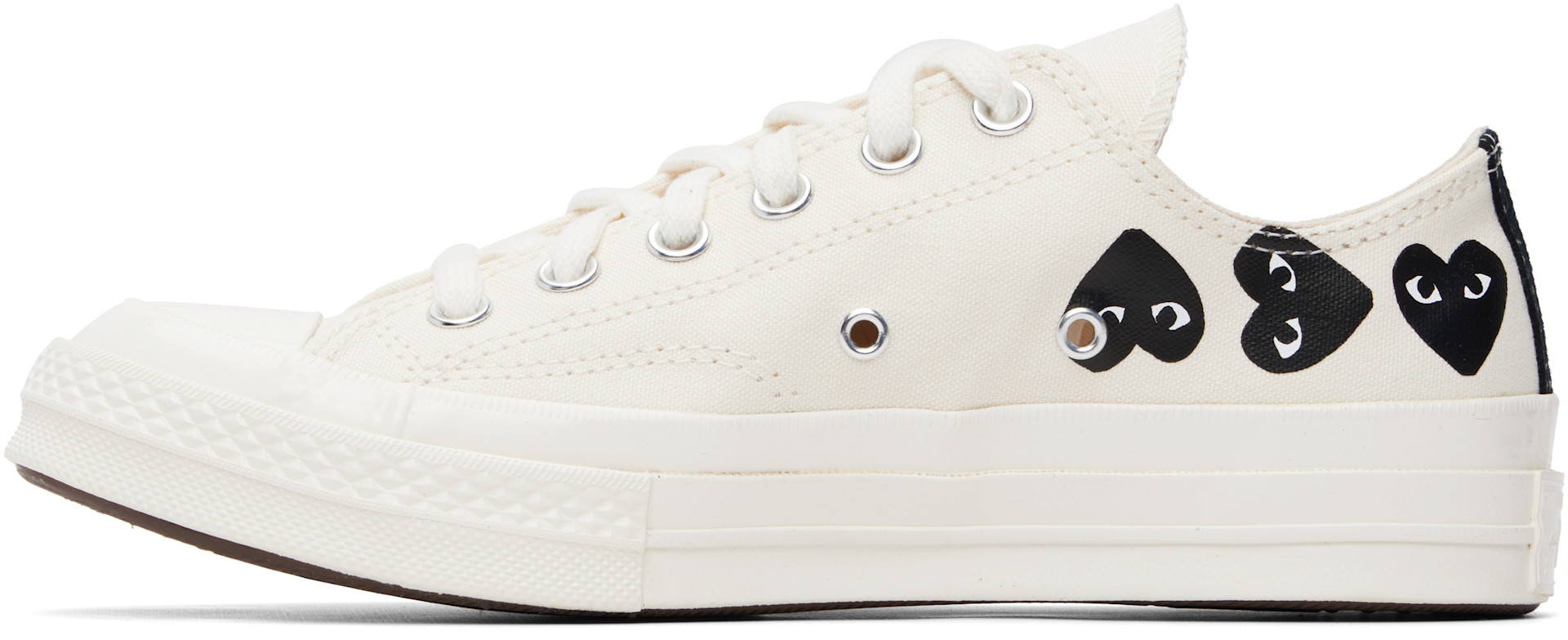 COMME des GARÇONS PLAY: オフホワイト Converseエディション Chuck 70