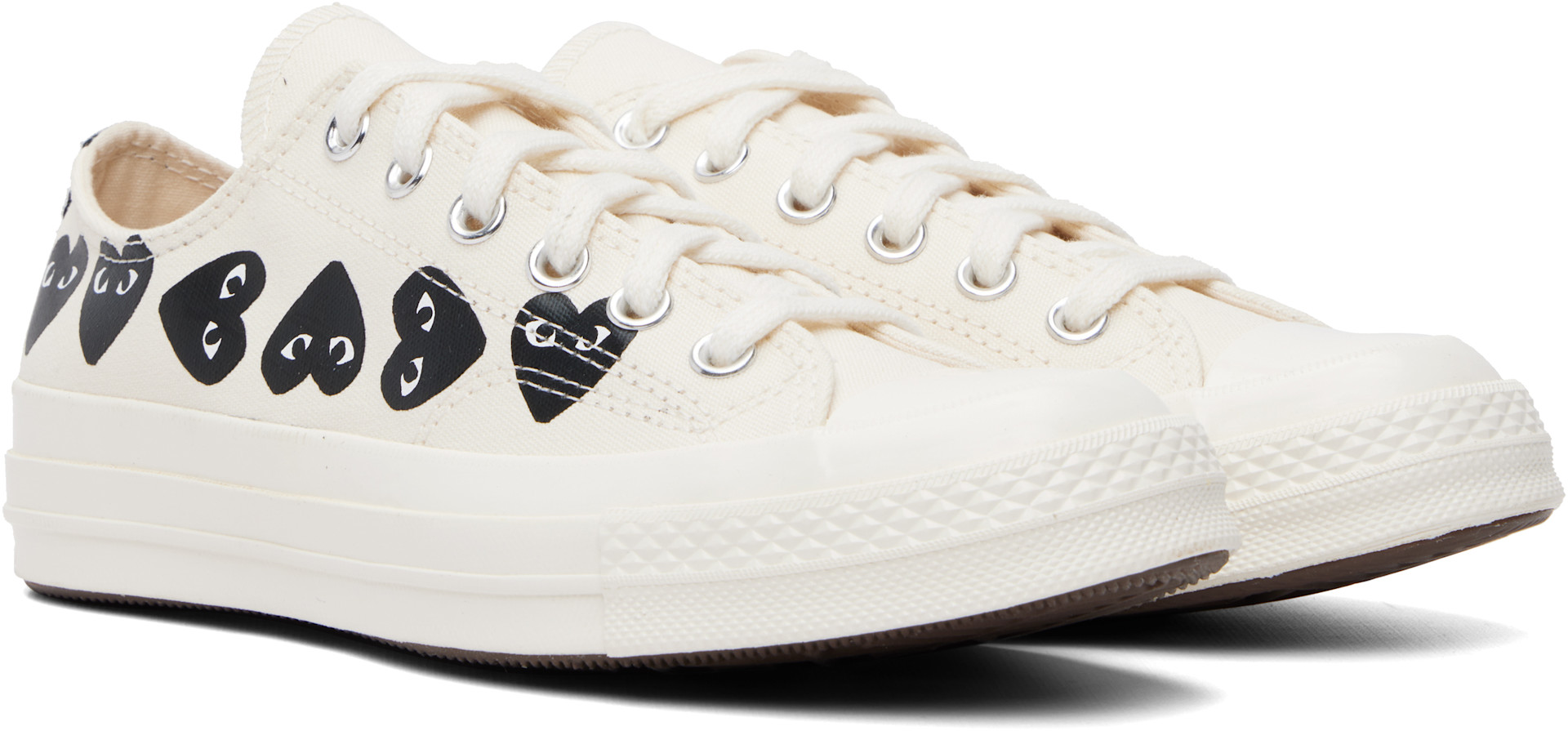 COMME des GARÇONS PLAY: オフホワイト Converseエディション Chuck 70