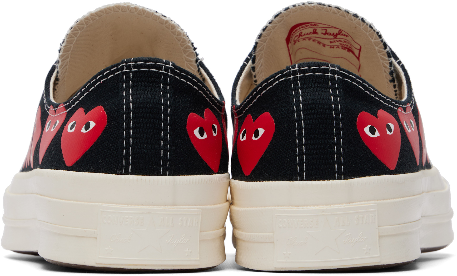 COMME des GARÇONS PLAY: Black Converse Edition Chuck 70 Multi