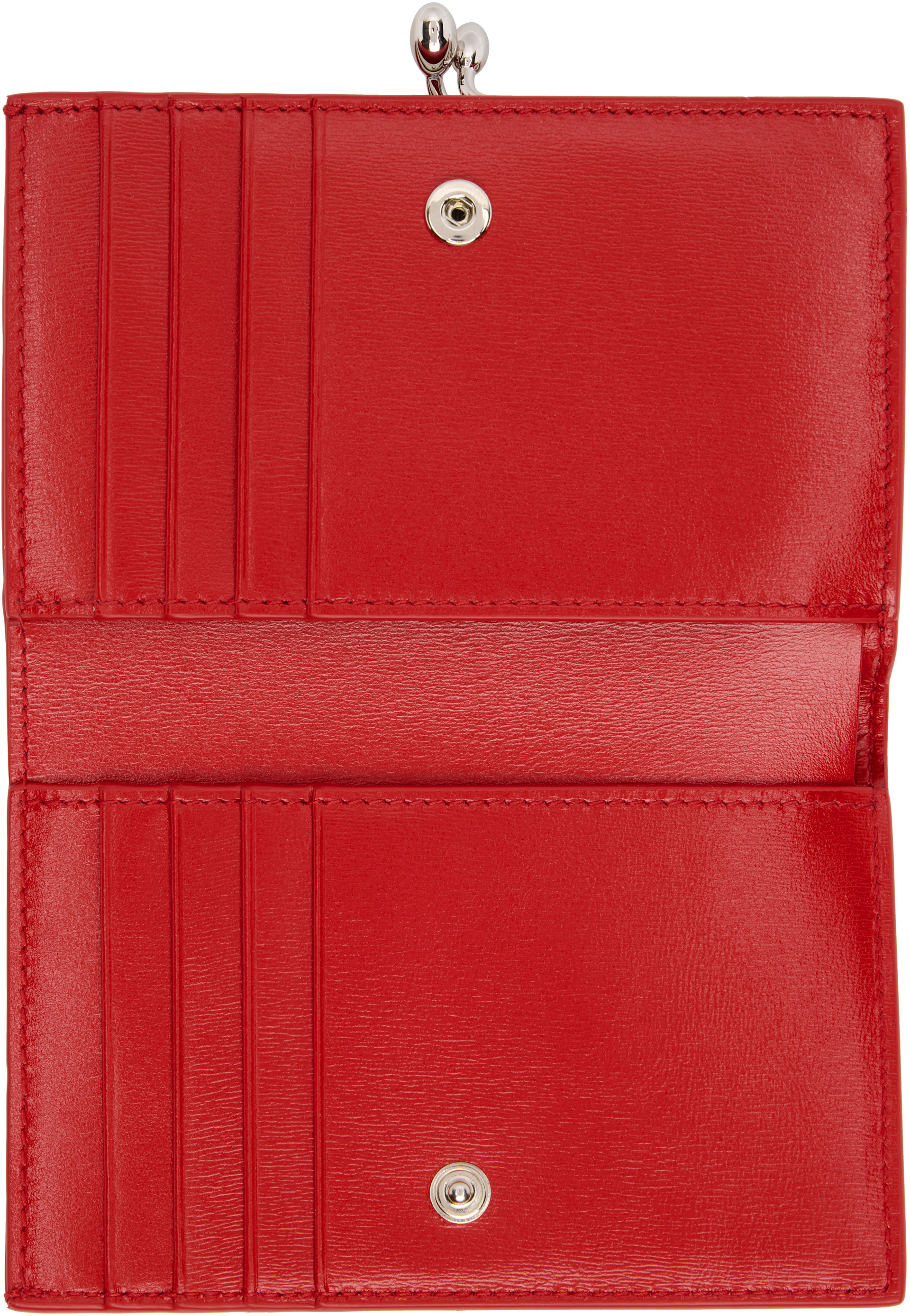 Jil Sander: Red Goji Small Wallet | SSENSE United Kingdom