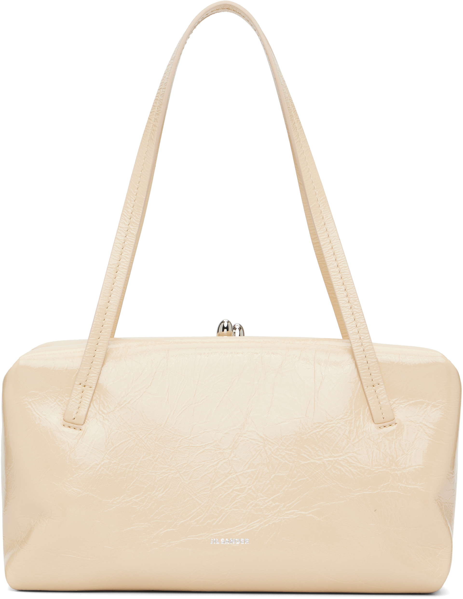 Jil Sander - Petit sac structuré Goji blanc cassé