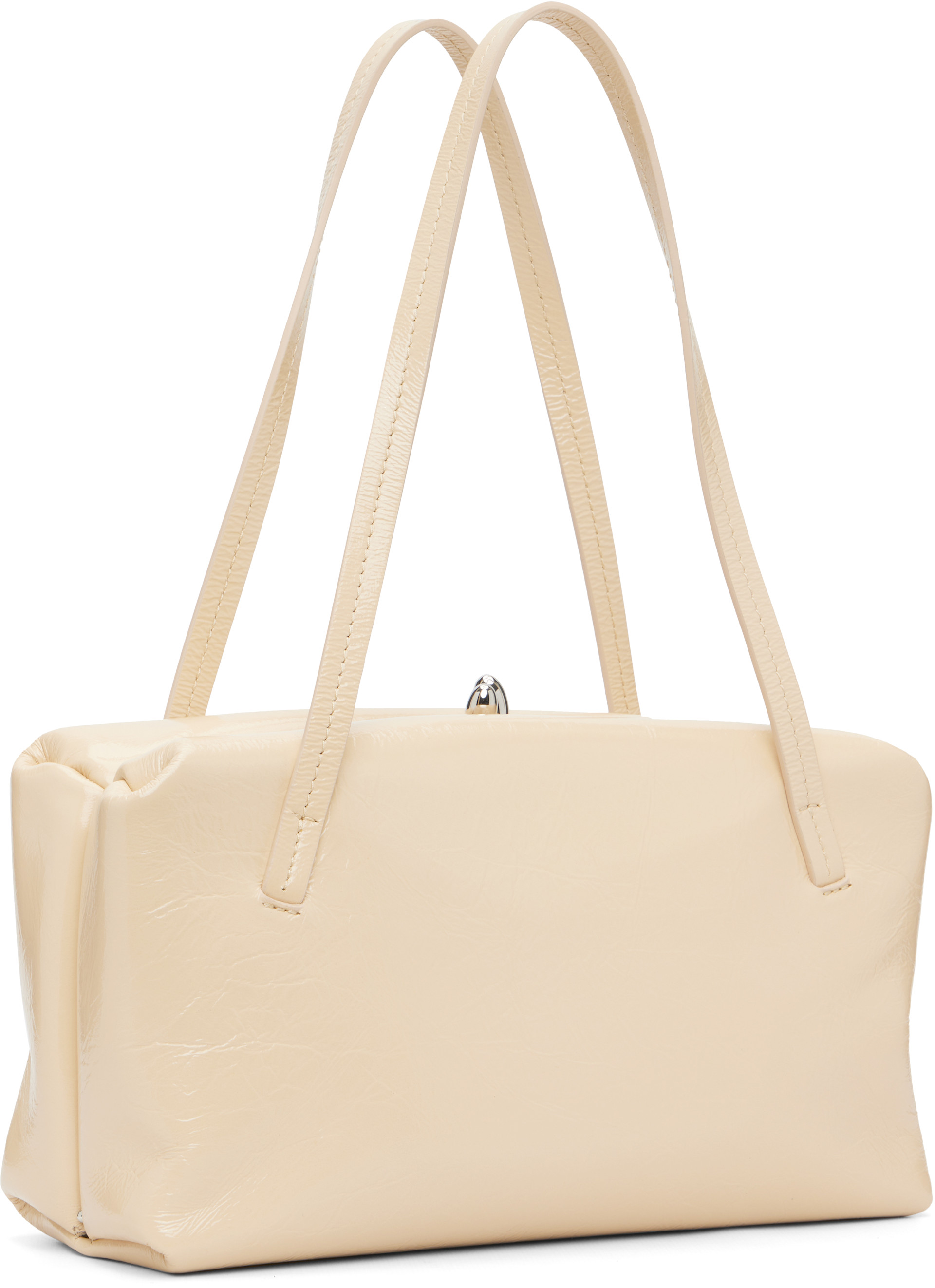 Jil Sander - Petit sac structuré Goji blanc cassé