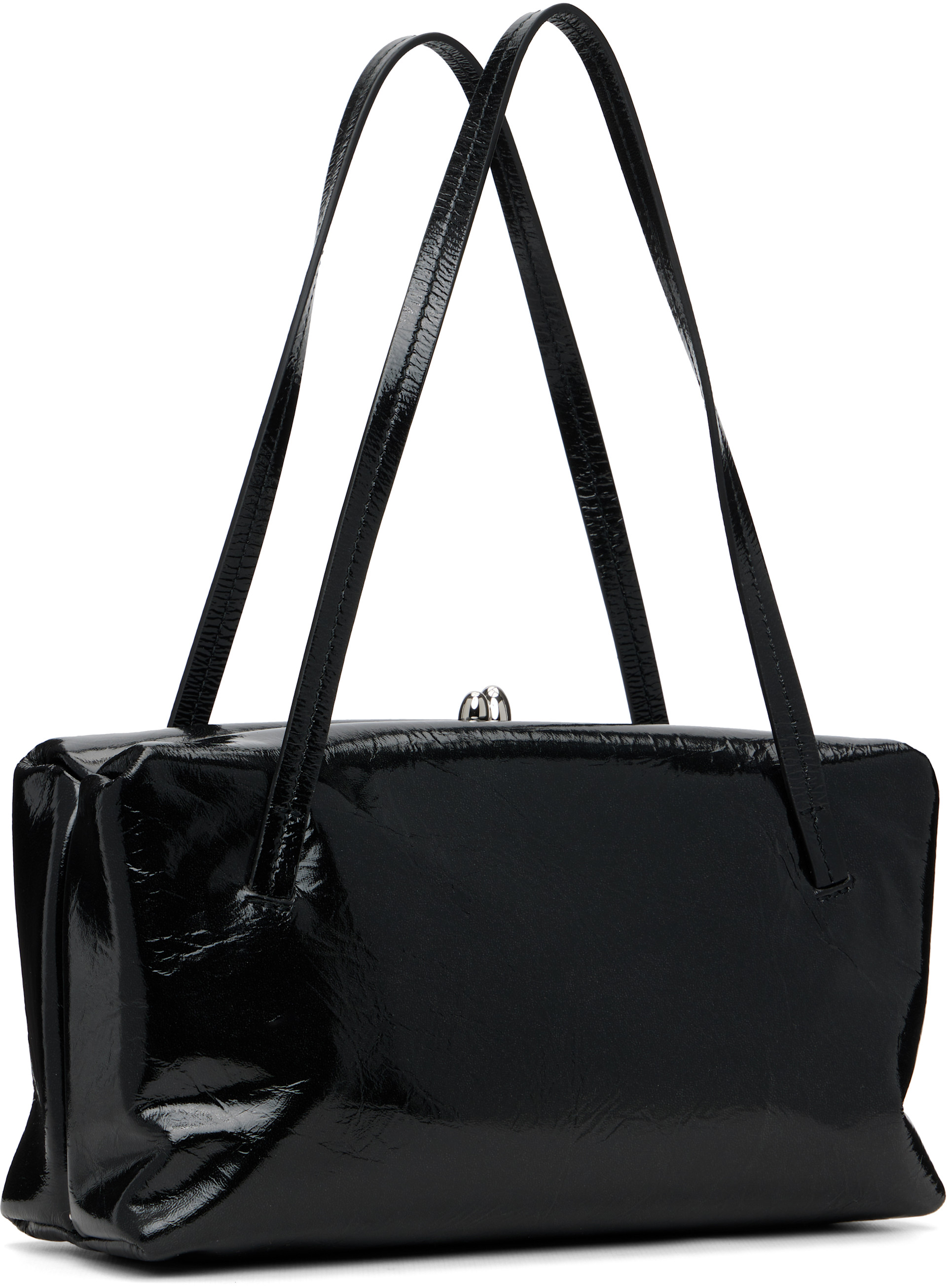 Jil Sander: Black Goji Pillow Small Bag | SSENSE