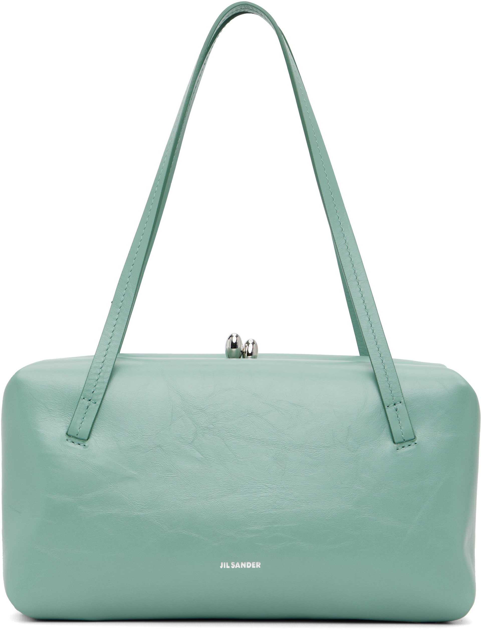 Jil Sander: Blue Goji Pillow Small Bag | SSENSE