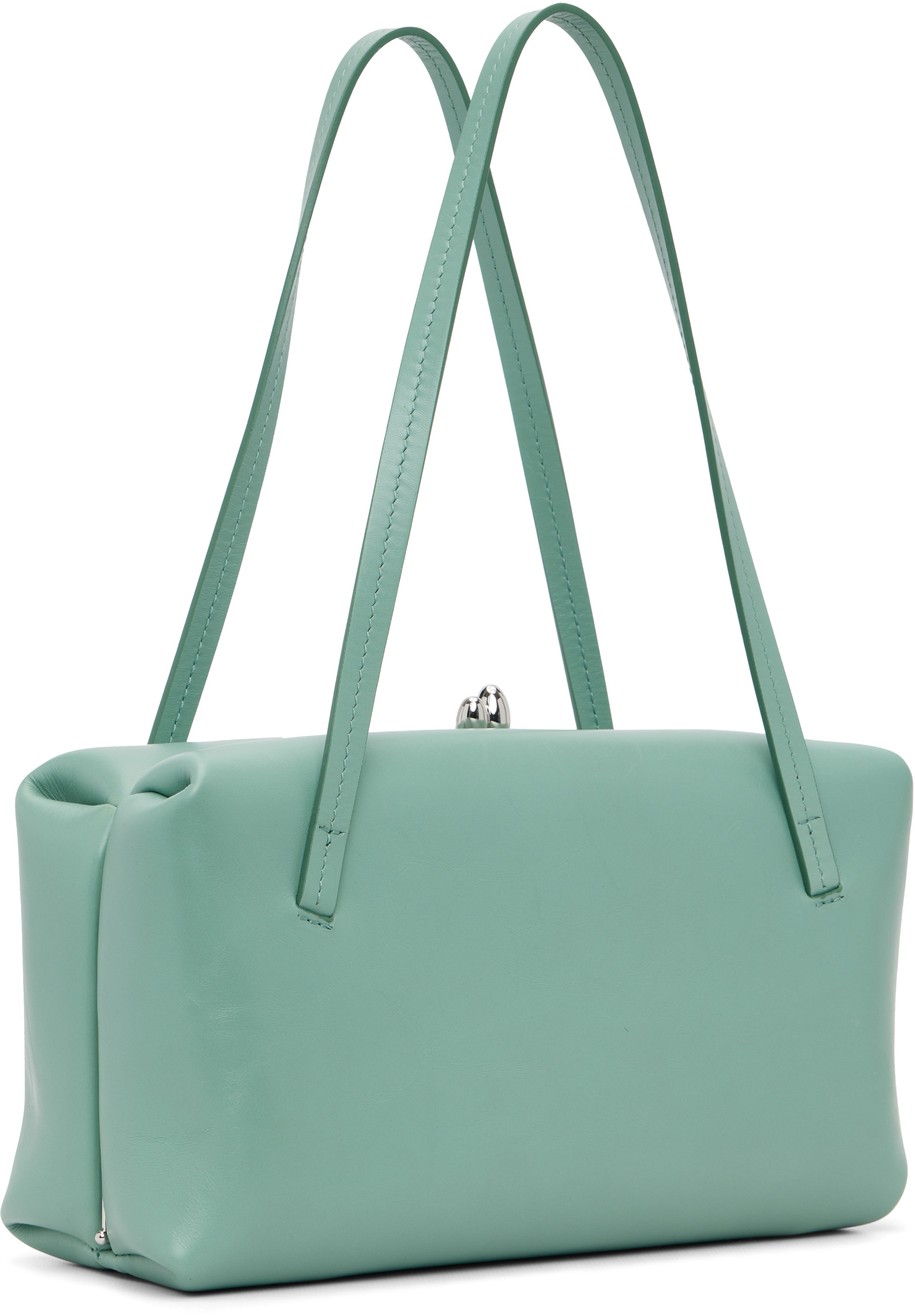 Jil Sander: Blue Goji Pillow Small Bag | SSENSE