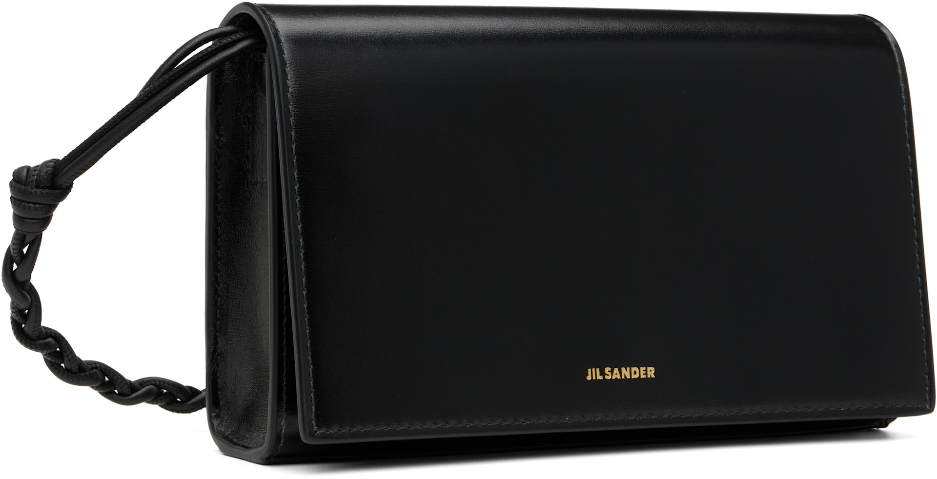 JIL SANDER ウォレット Jil Sander: Black Tangle Wallet Bag | SSENSE