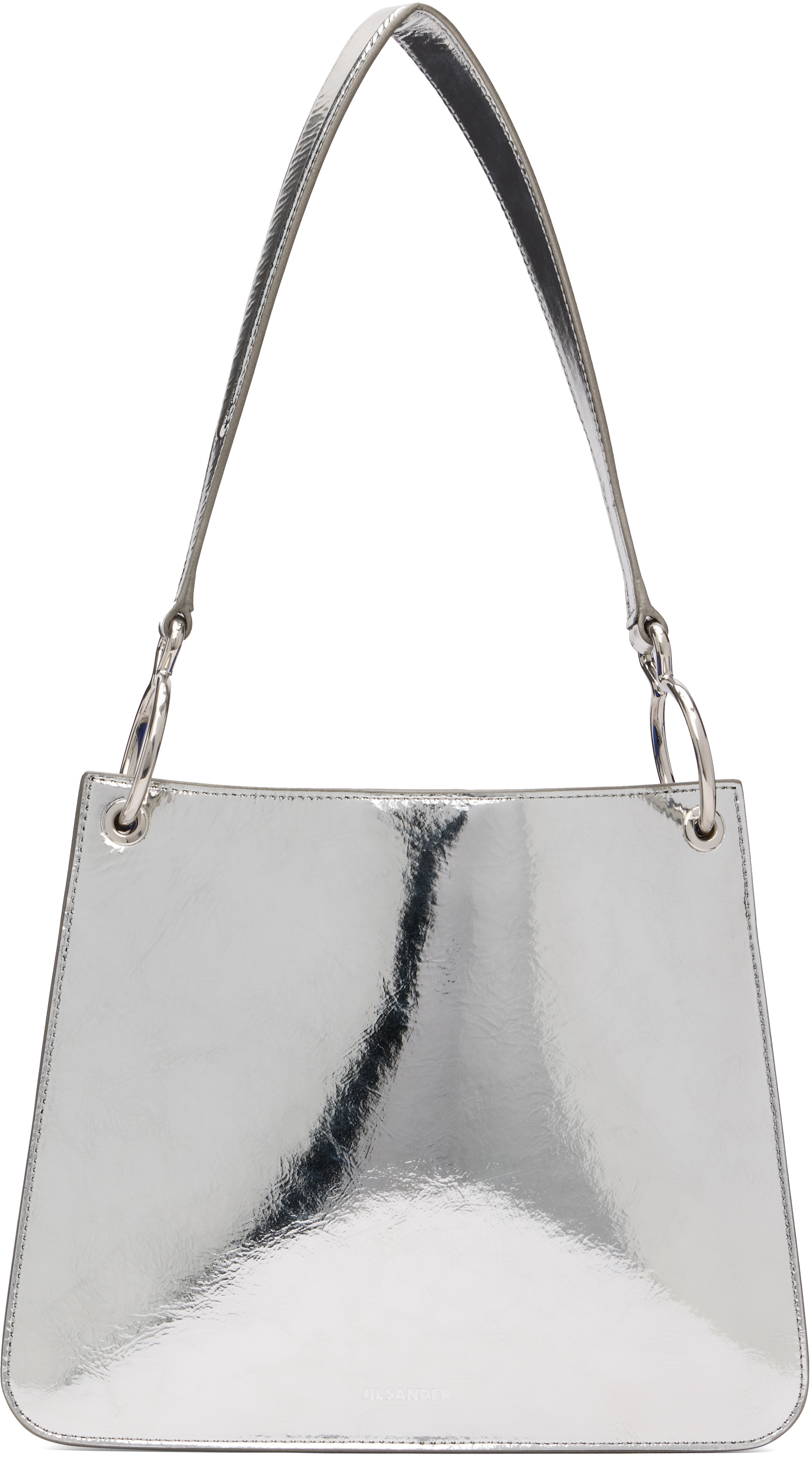 Jil Sander: Silver Otto Small Bag | SSENSE