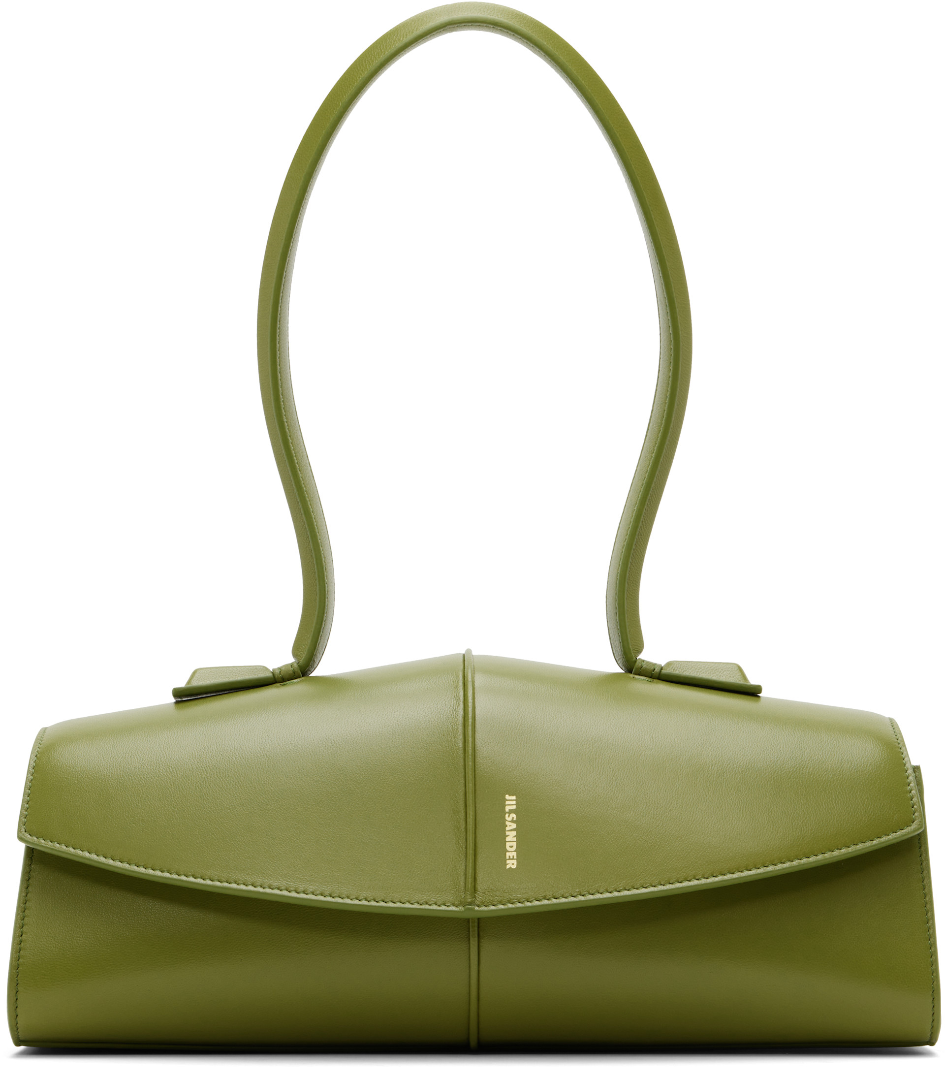 JIL SANDER デヴォレ加工　ライトグリーン ハイネック 半袖　緑　34 Jil Sander: グリーン Linea ショルダーバッグ | SSENSE 日本