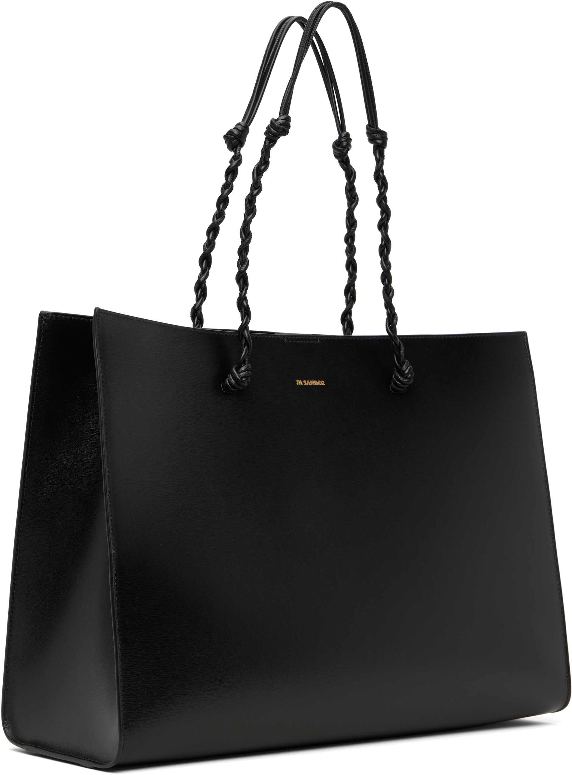 Jil Sander - Cabas noir à anses nouées