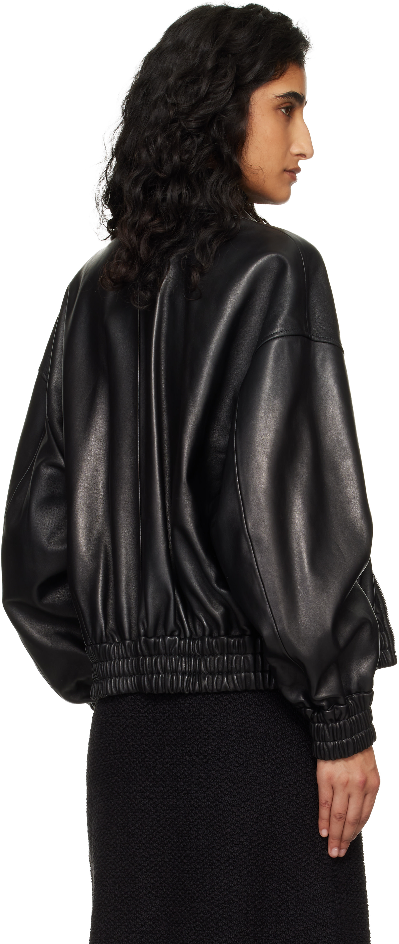 Jil Sander - Blouson noir en cuir