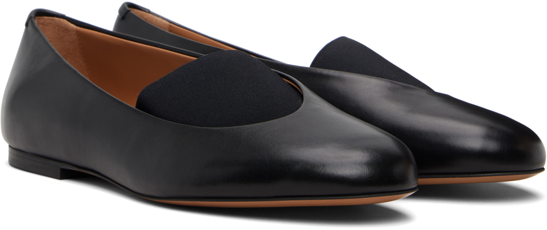 Jil Sander: Black Elyss Ballerina Flats | SSENSE