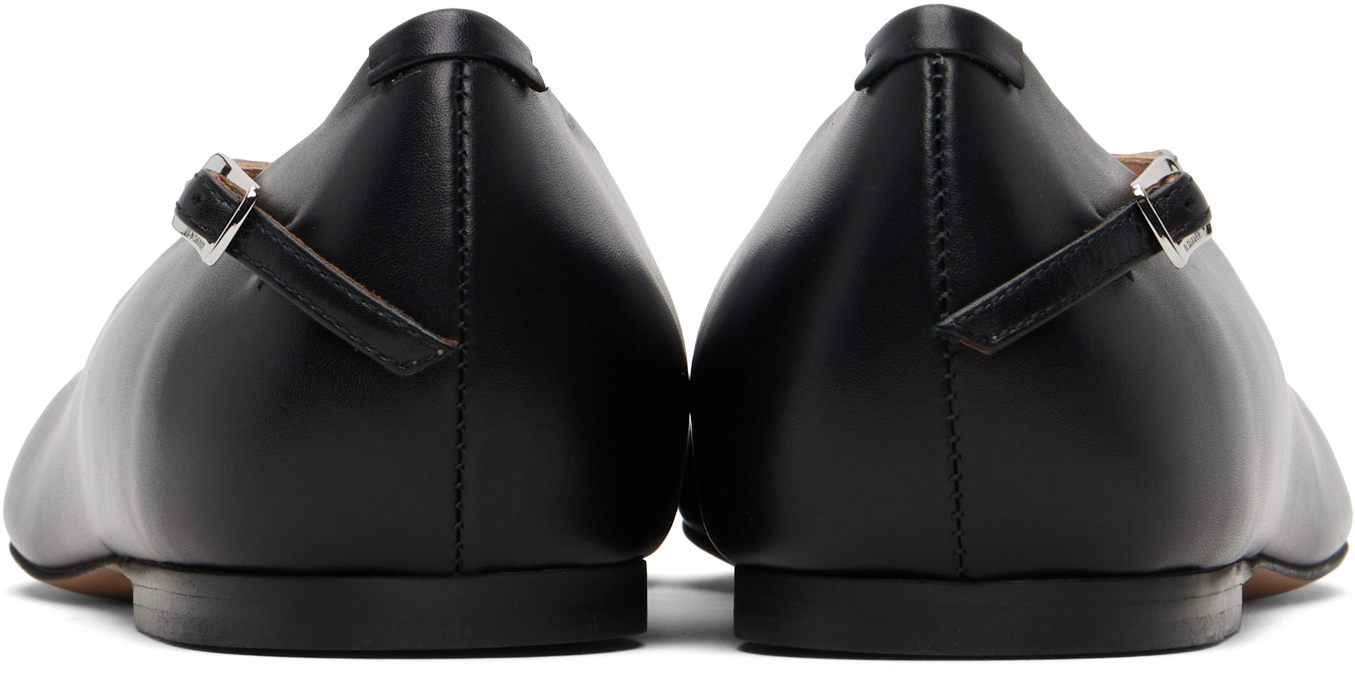 Jil Sander: Black Elyss Ballerina Flats | SSENSE