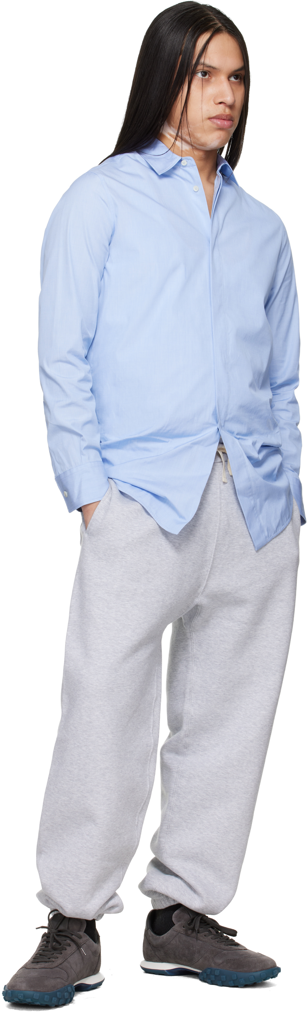 Jil Sander - Gray Embroidered Logo Fleece Sweatpants