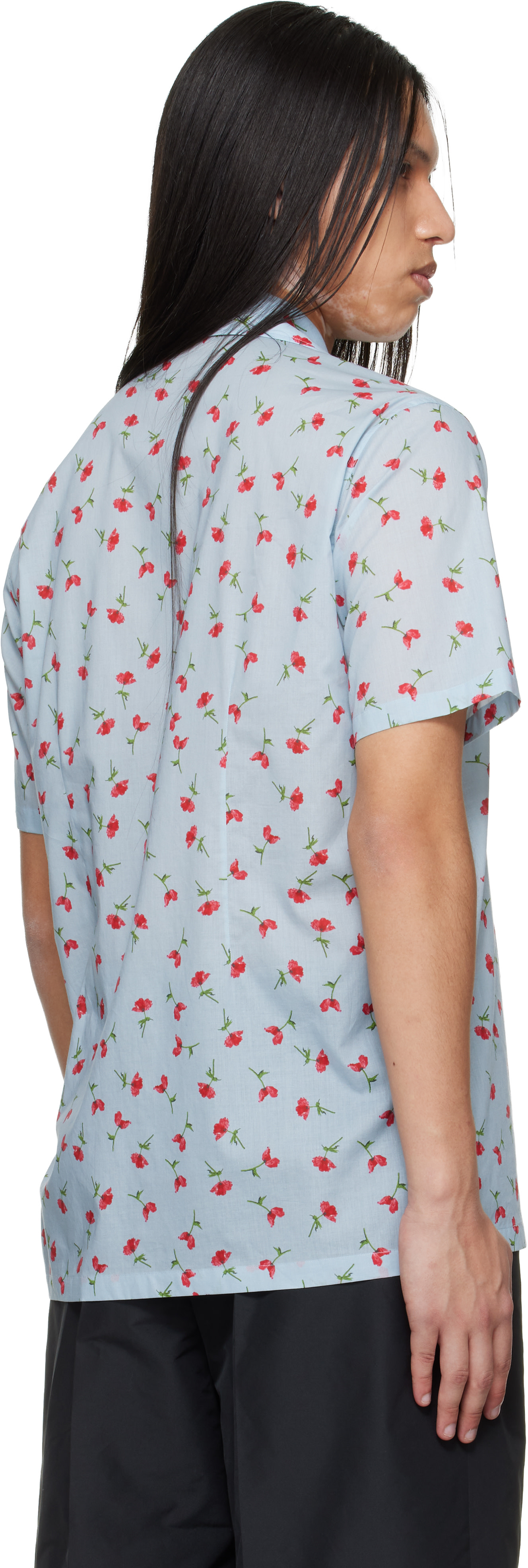 Jil Sander - Blue Floral Print Shirt