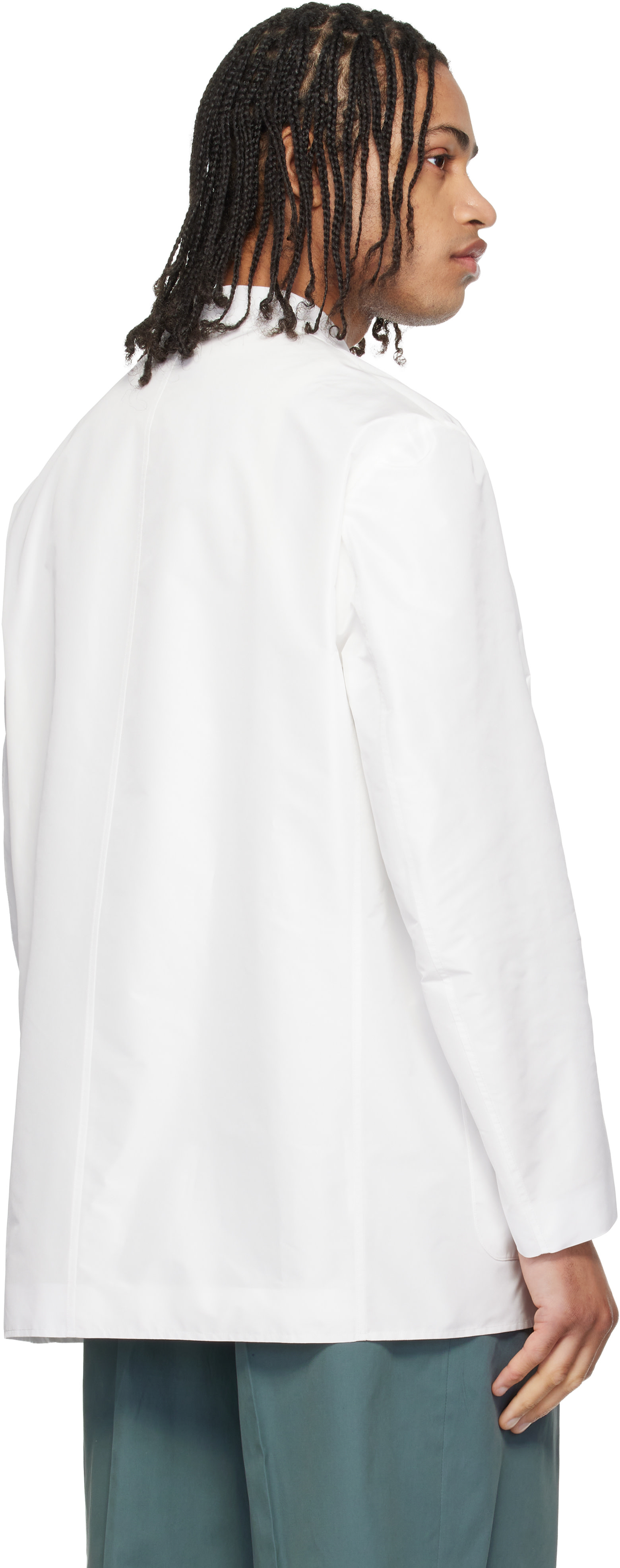 Jil Sander - Blouson de sport blanc