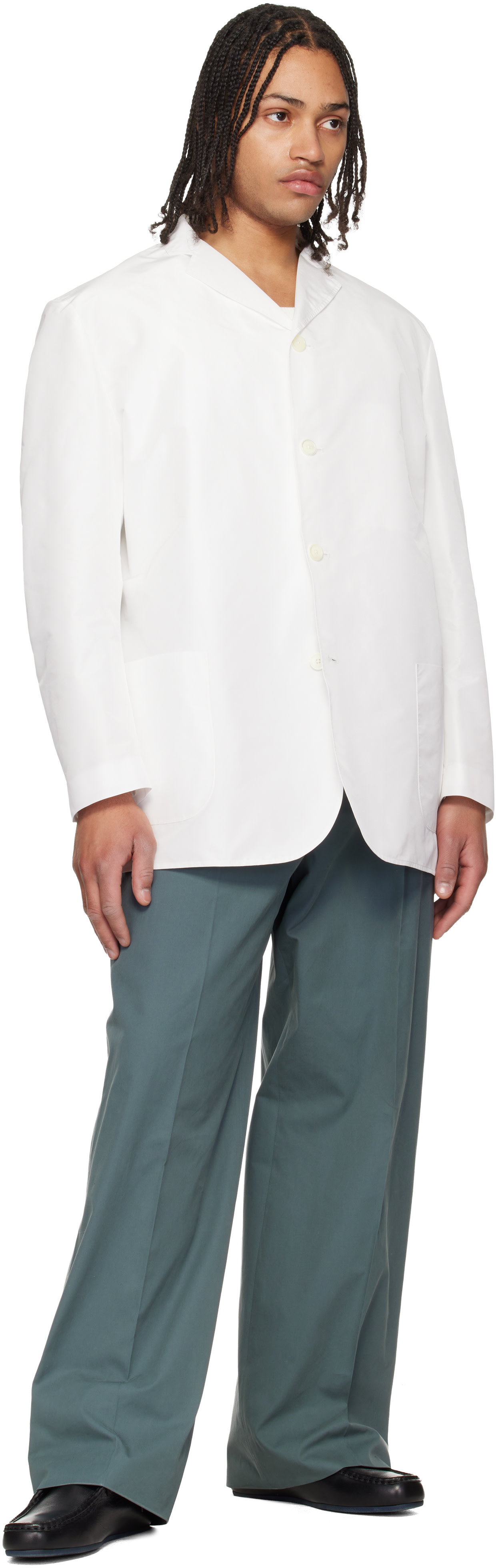Jil Sander - Blouson de sport blanc