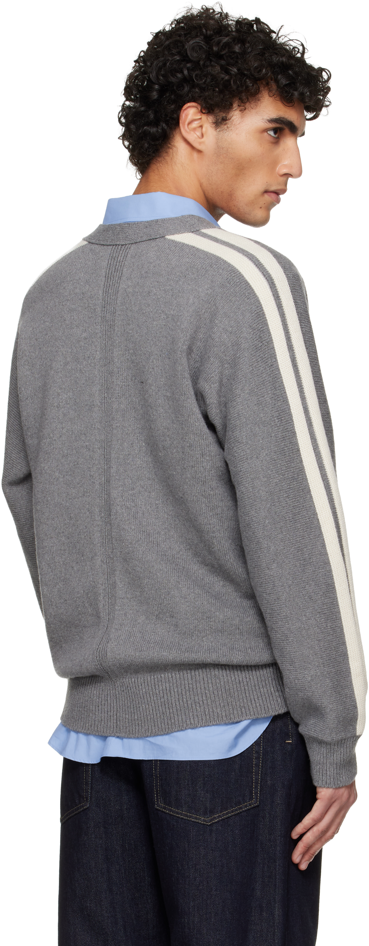 Jil Sander: Gray Cashmere Cardigan | SSENSE