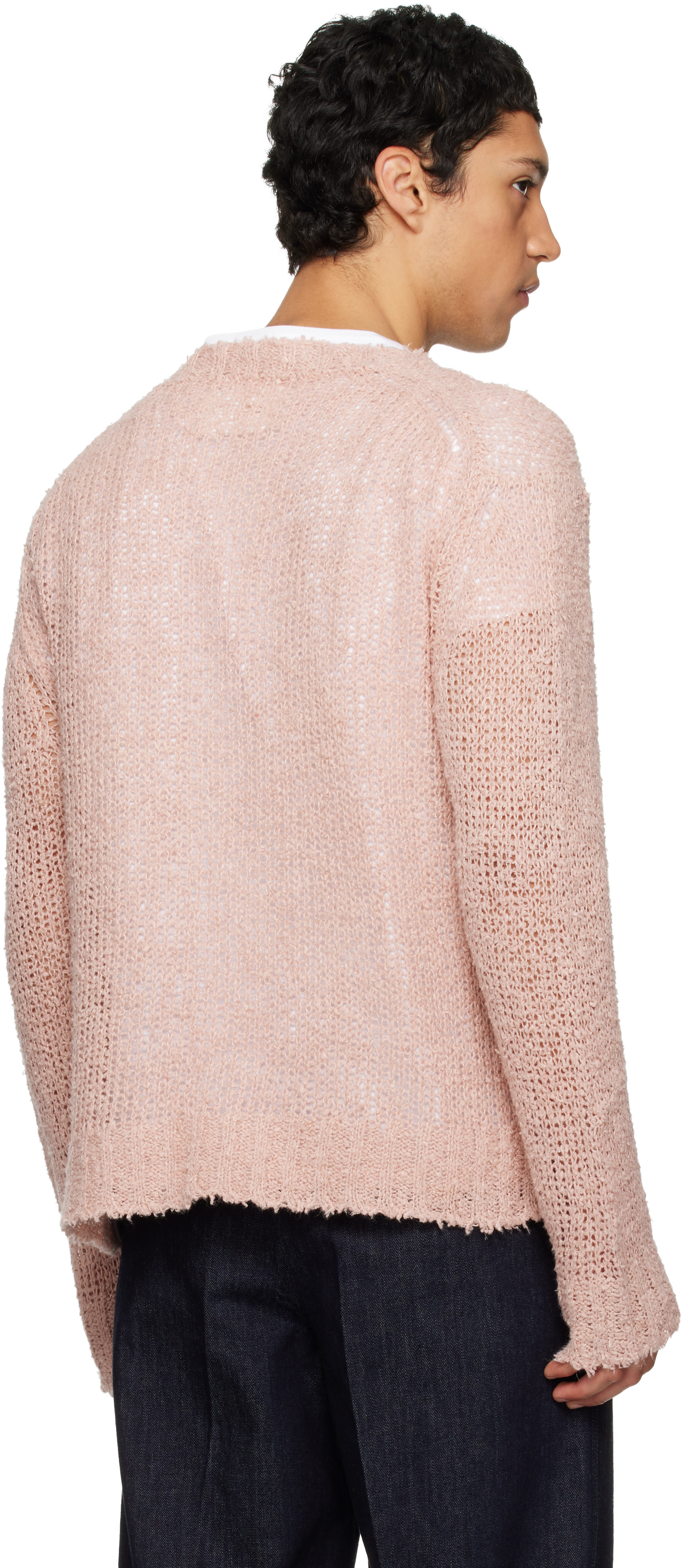 Jil Sander - Pull rose en lin