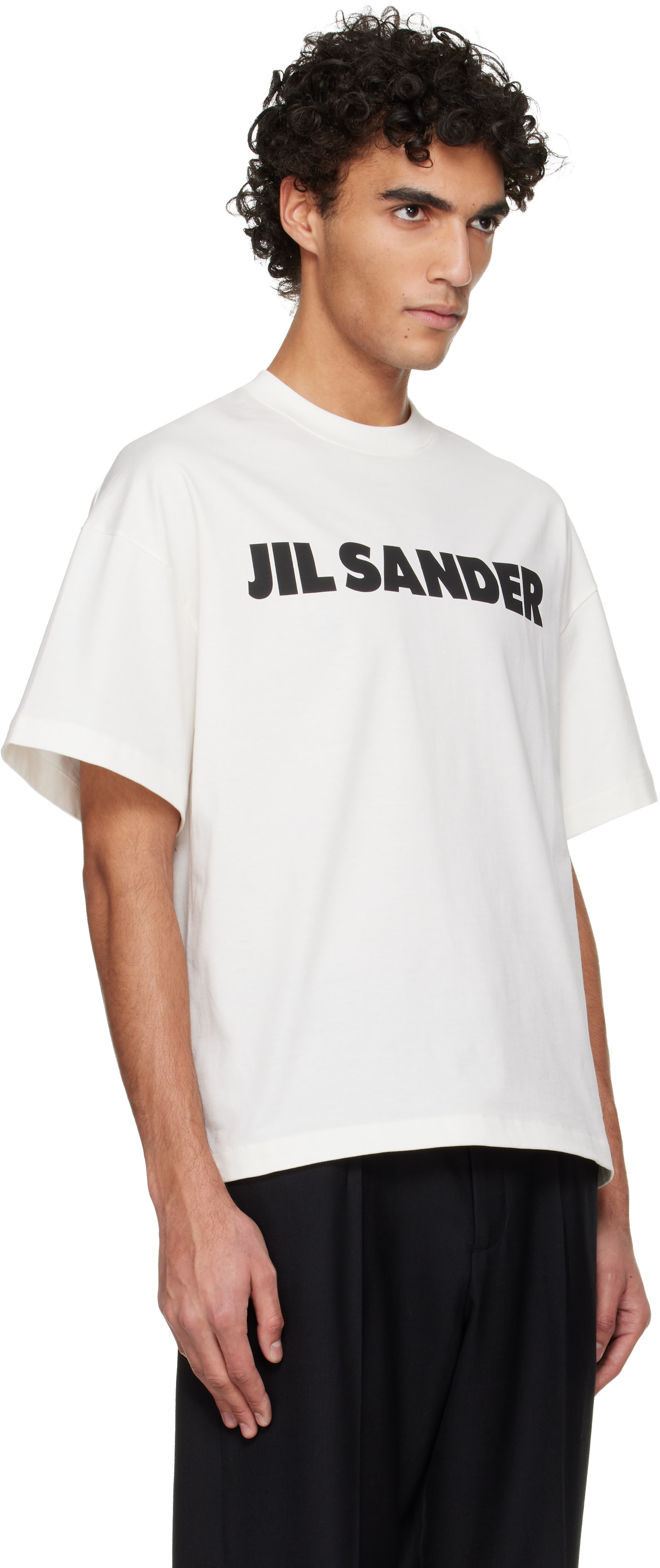 Jil Sander - 화이트 로고 티셔츠