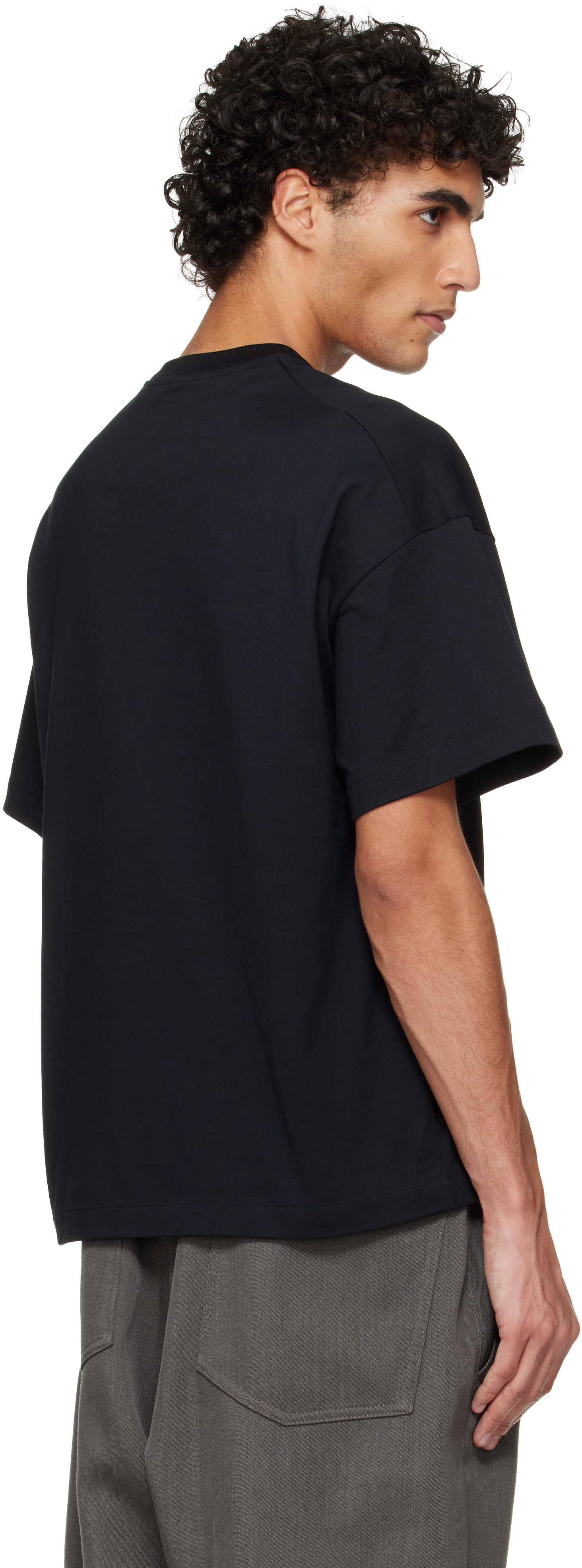 Jil Sander: Black Logo T-shirt | SSENSE