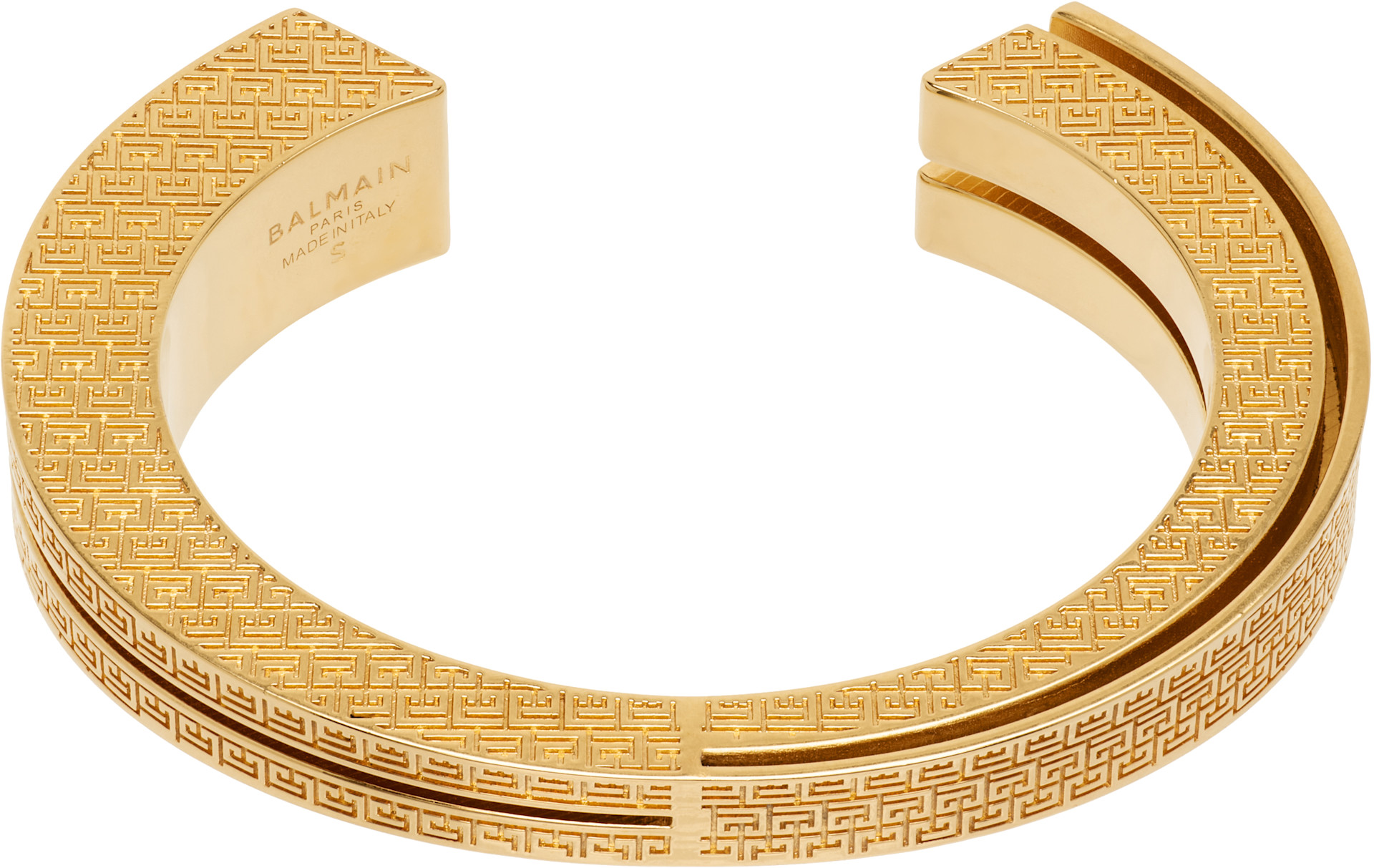 Balmain - Bracelet jonc à logos PB