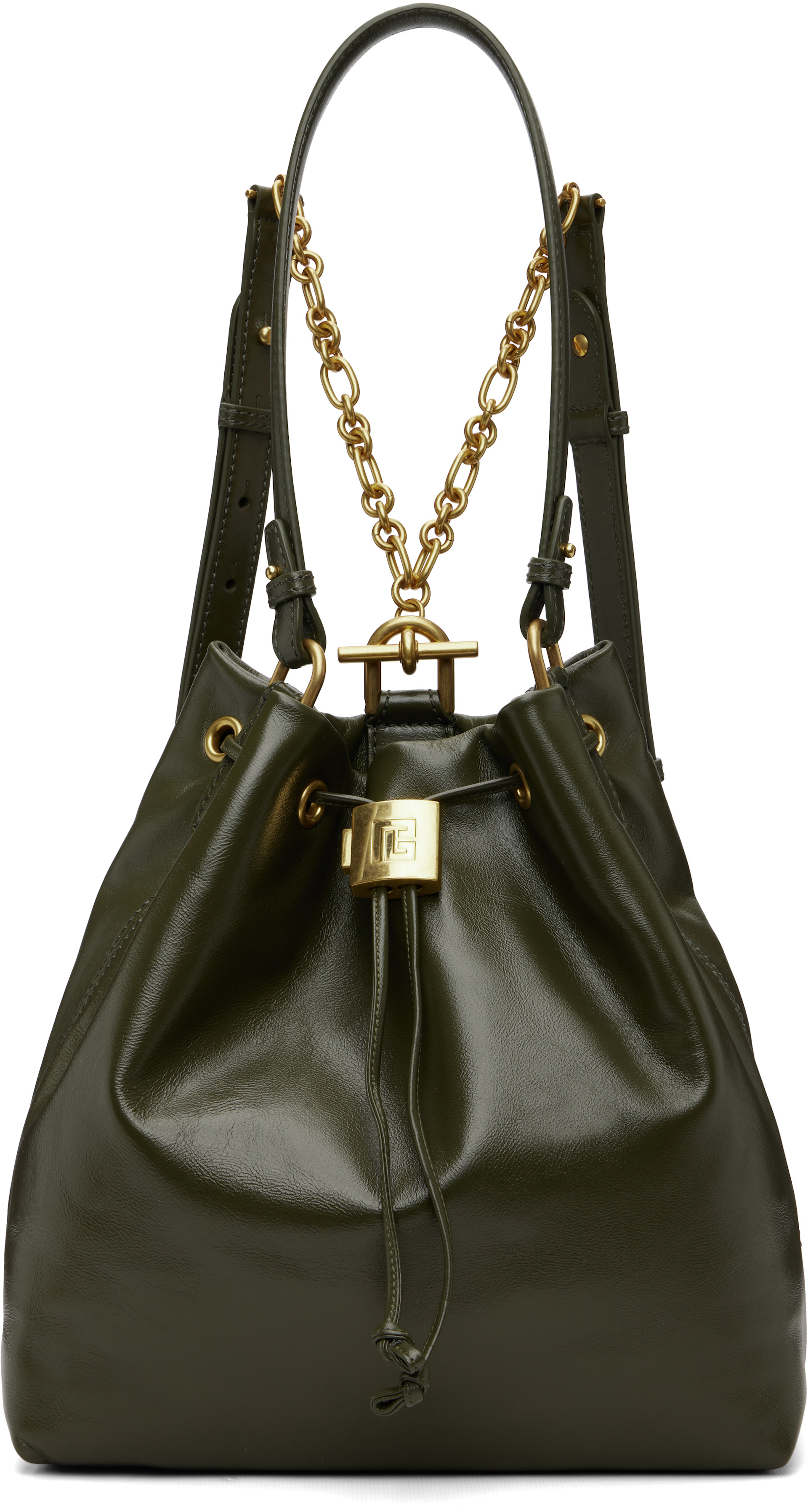 balmain backpack leather Logo - Joseph The long Balmain Leather Backpack - Black