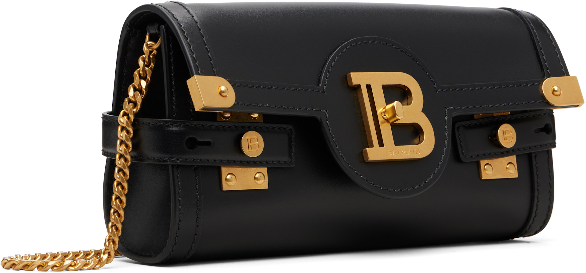 Balmain - Sac de style pochette noir - B-Buzz