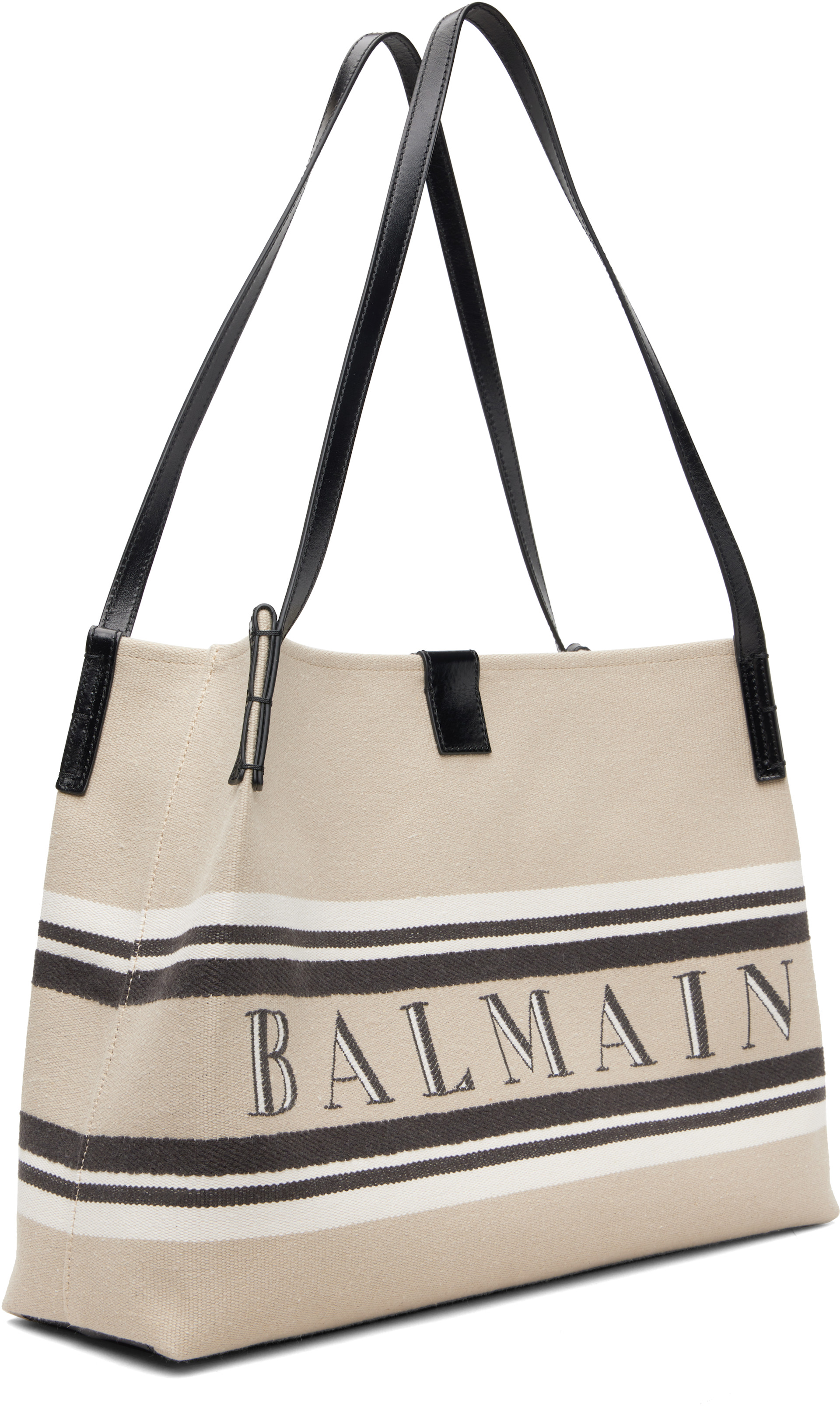 Balmain - Moyen cabas beige