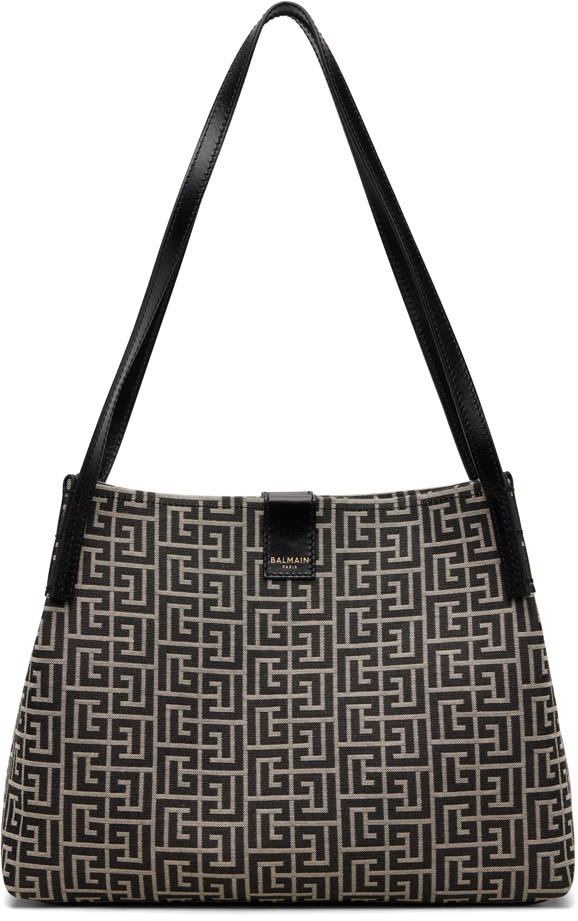 Balmain - Petit sac noir et blanc cassé