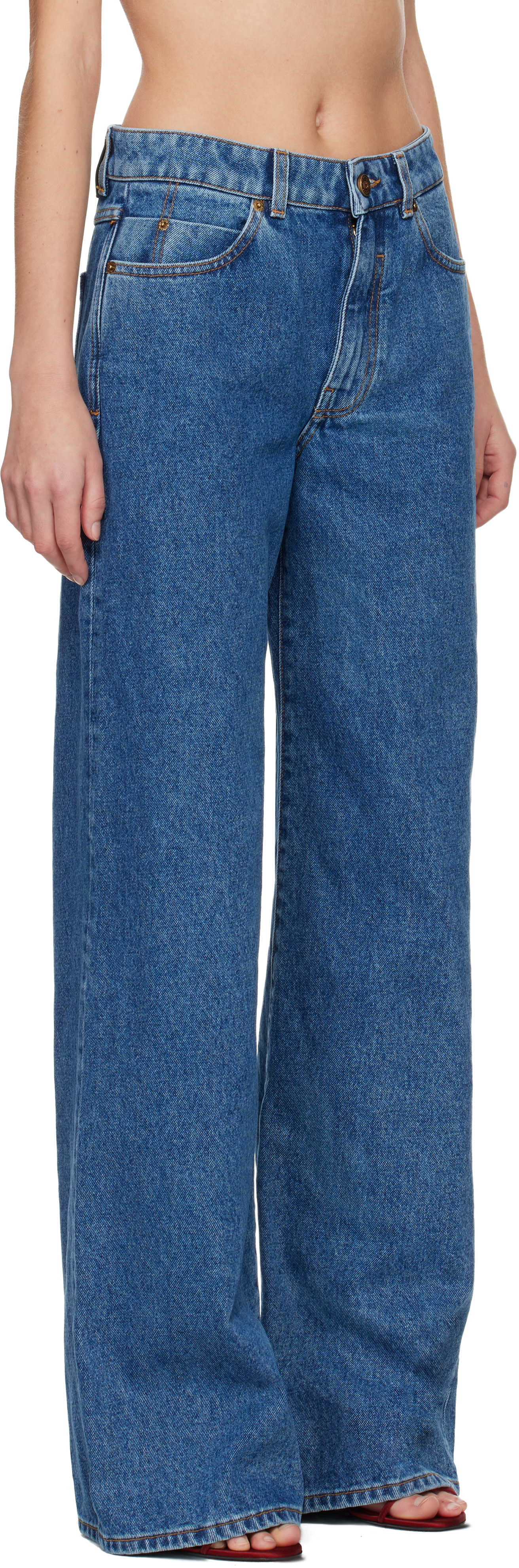Balmain - Jean droit bleu