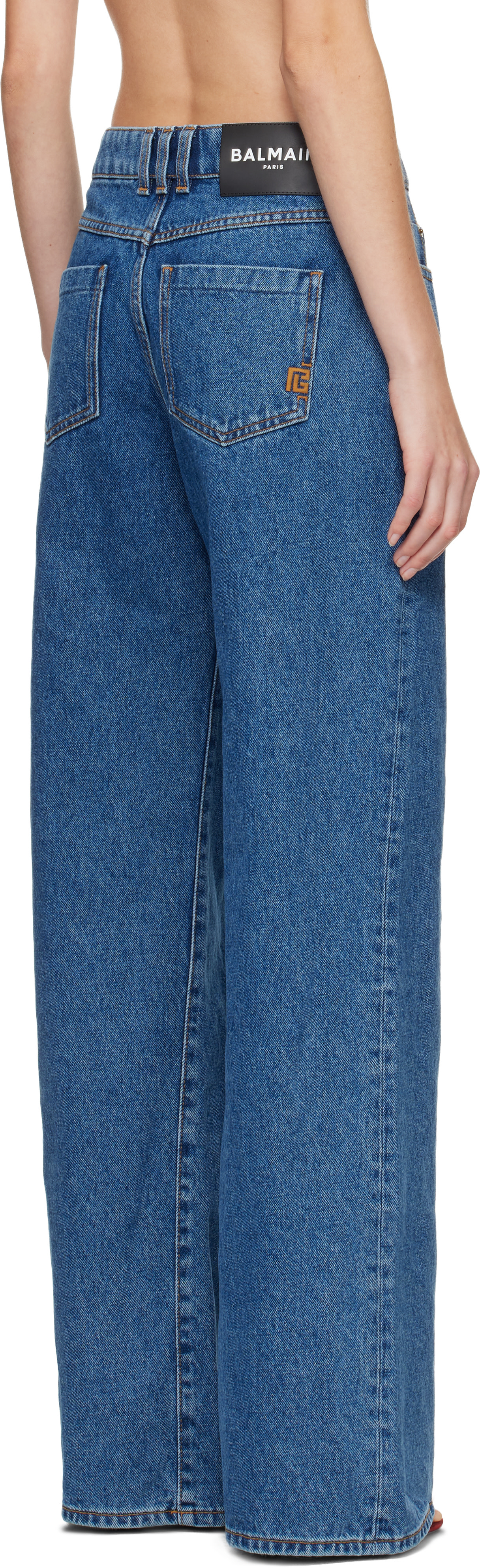 Balmain - Jean droit bleu