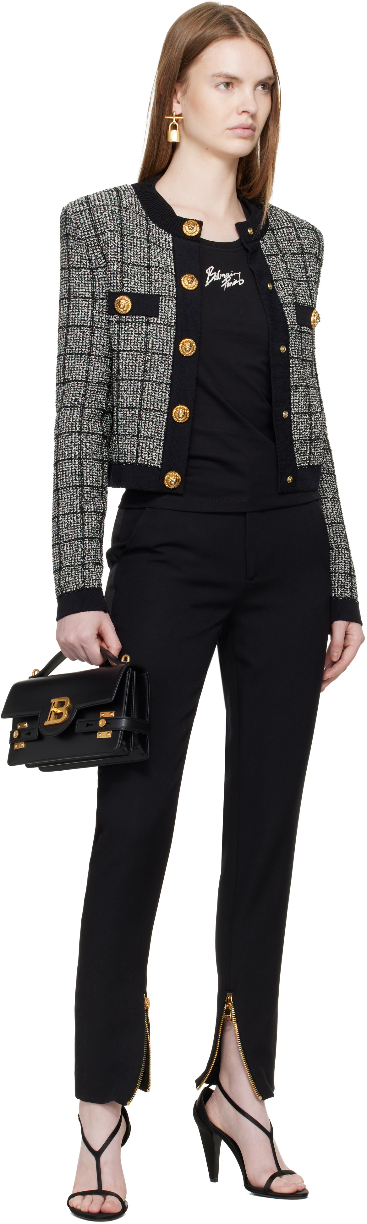Balmain - Débardeur décontracté noir à logo imprimé