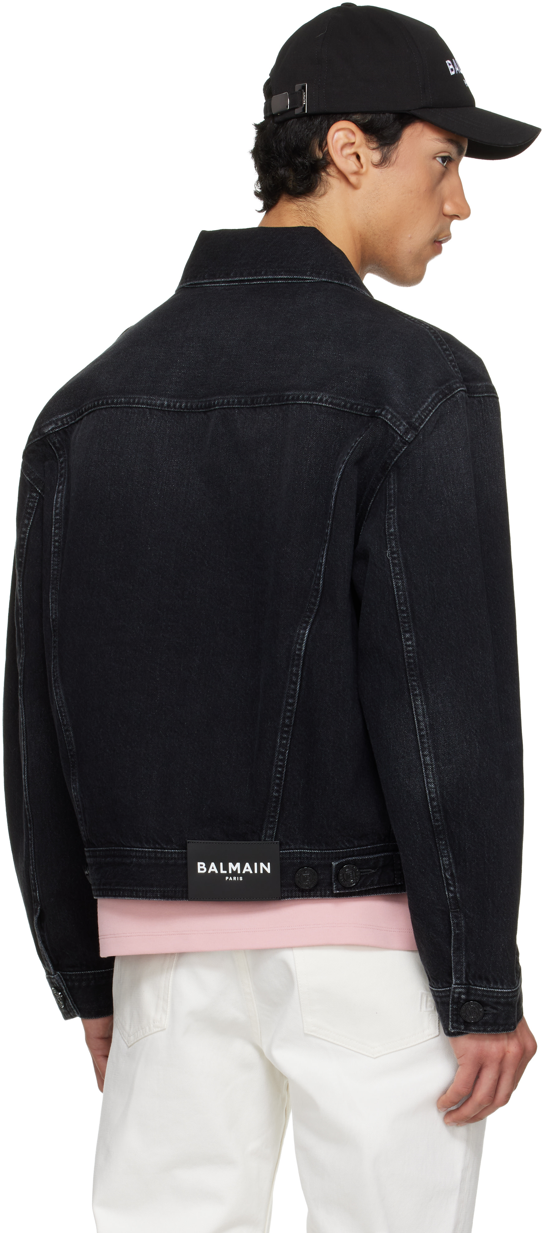 Balmain - ブラック フェード デニムジャケット