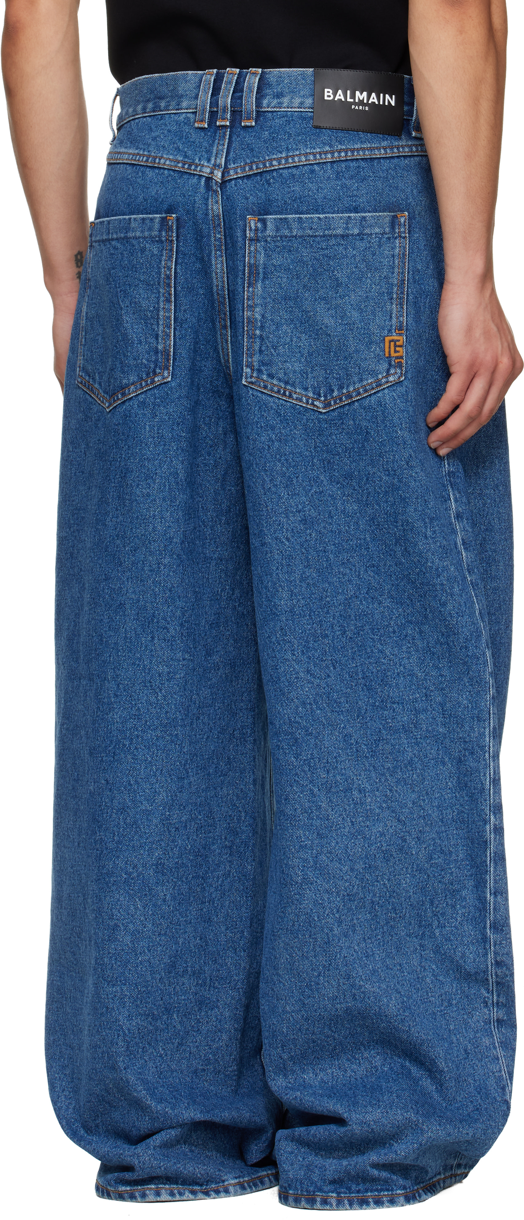 Balmain - Jean ample bleu