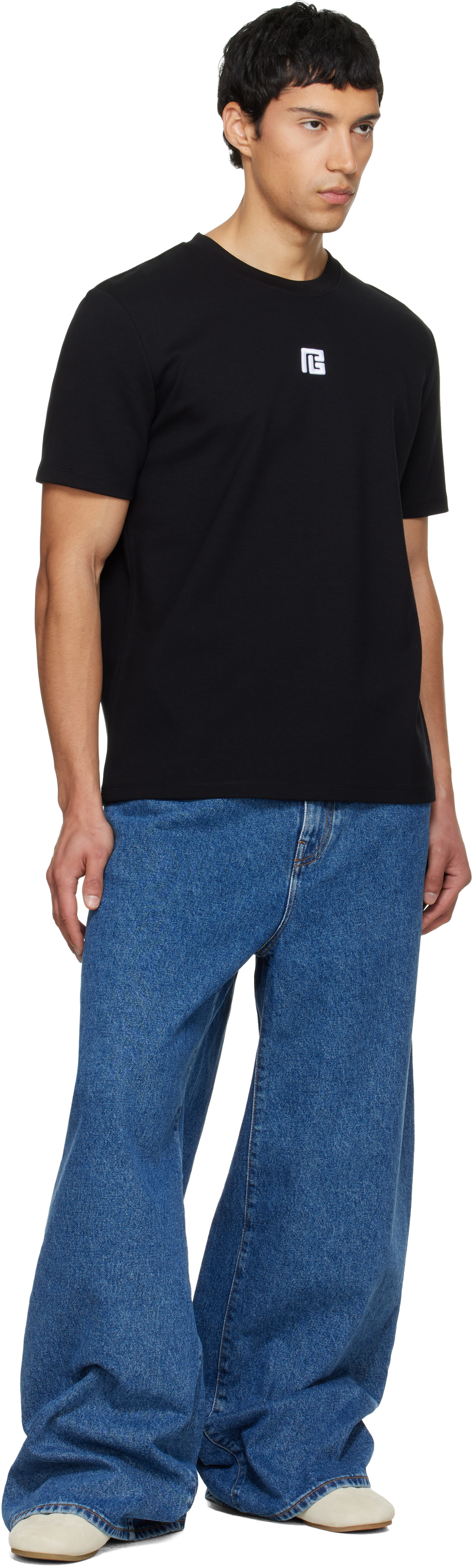 Balmain - Jean ample bleu