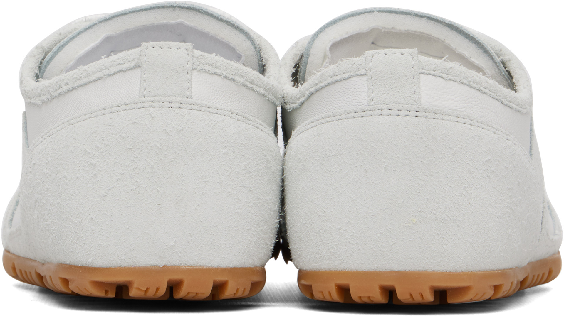 Balmain - Baskets Racer 45 blanc cassé