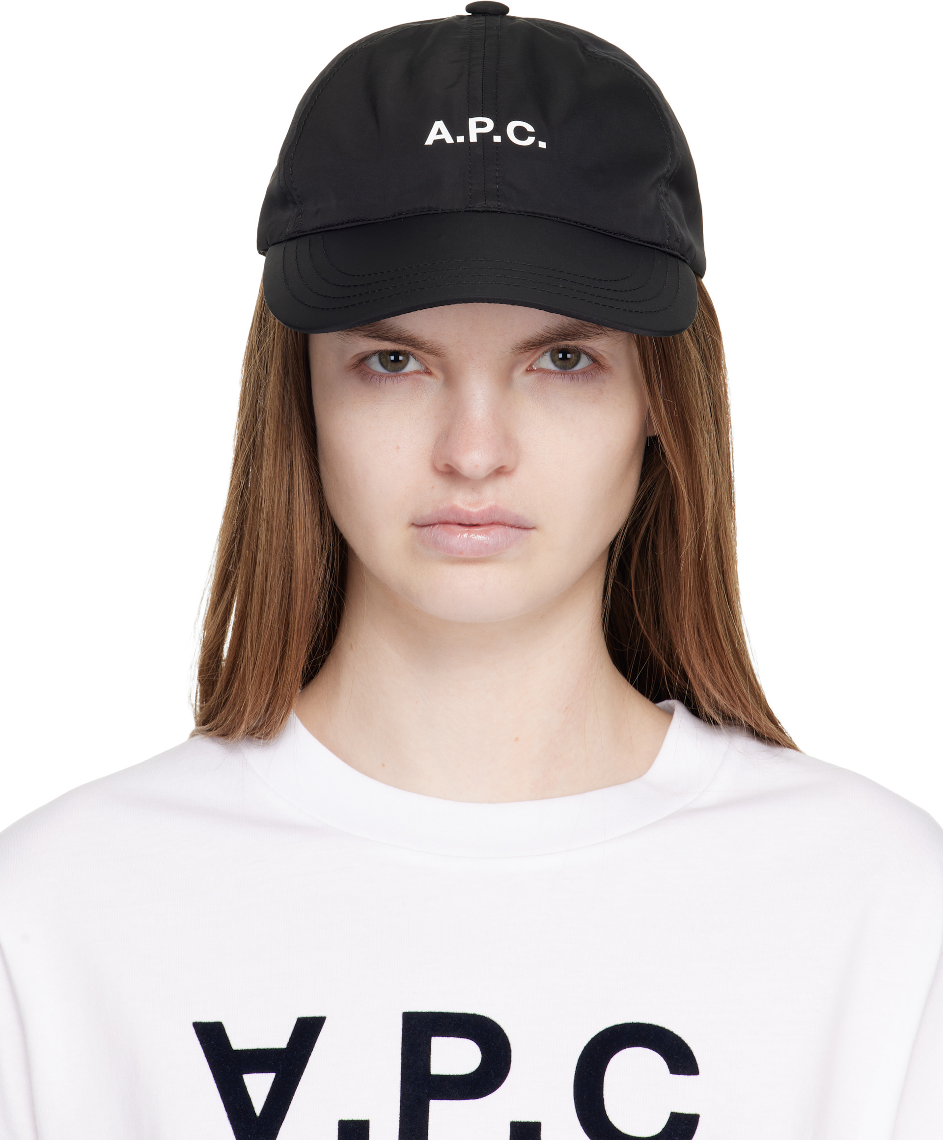 A.P.C.: ブラック Charlie キャップ | SSENSE 日本