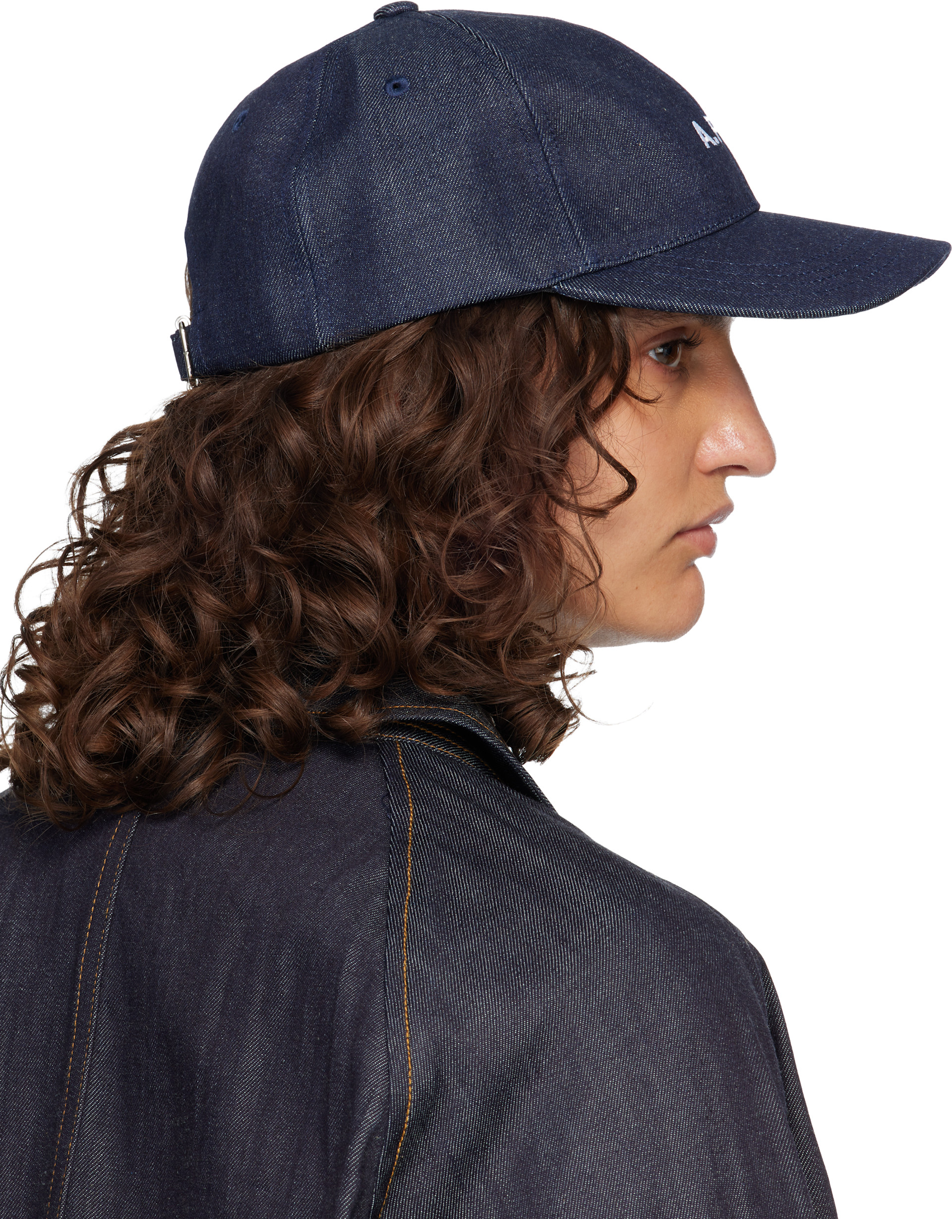 A.P.C.: ネイビー Charlie ベースボールキャップ | SSENSE 日本